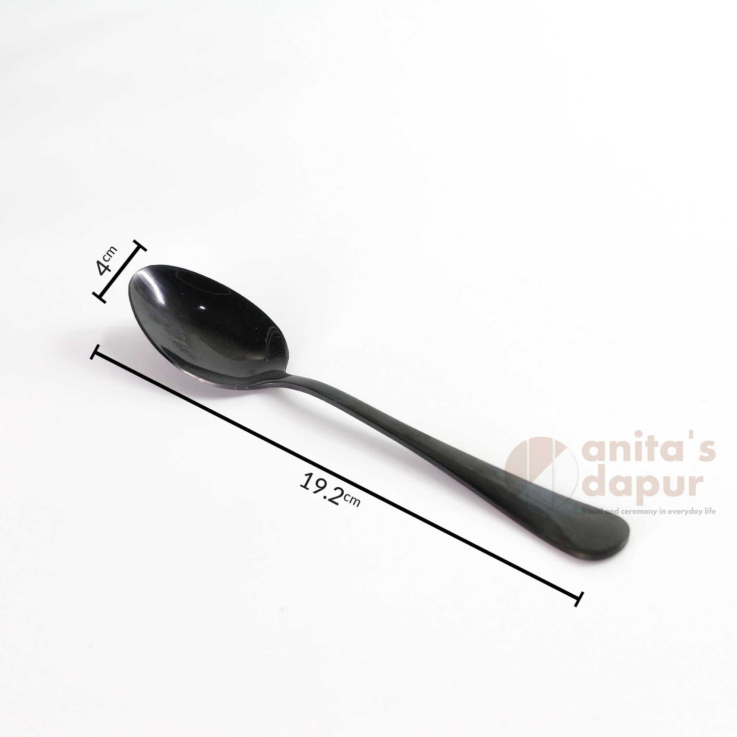 Dinner Spoon & Fork Black