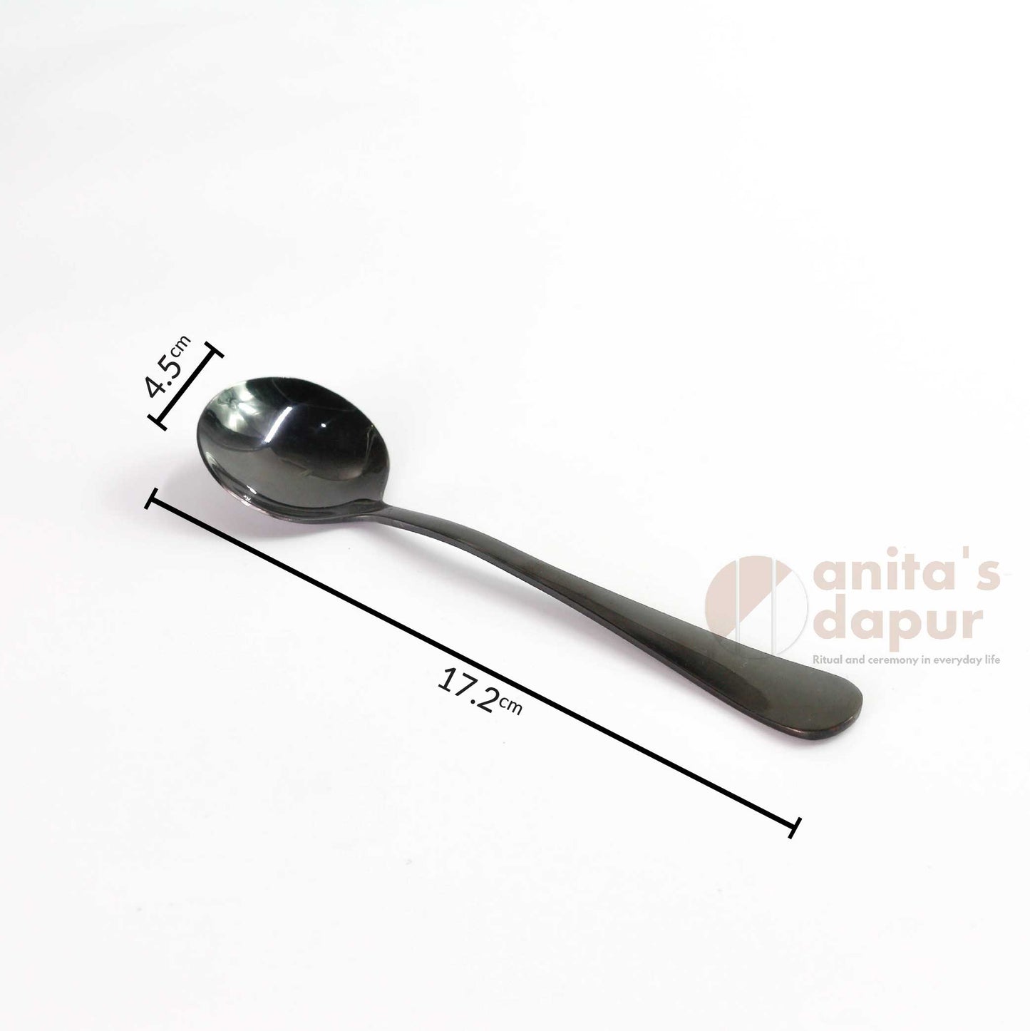 Dinner Spoon & Fork Black
