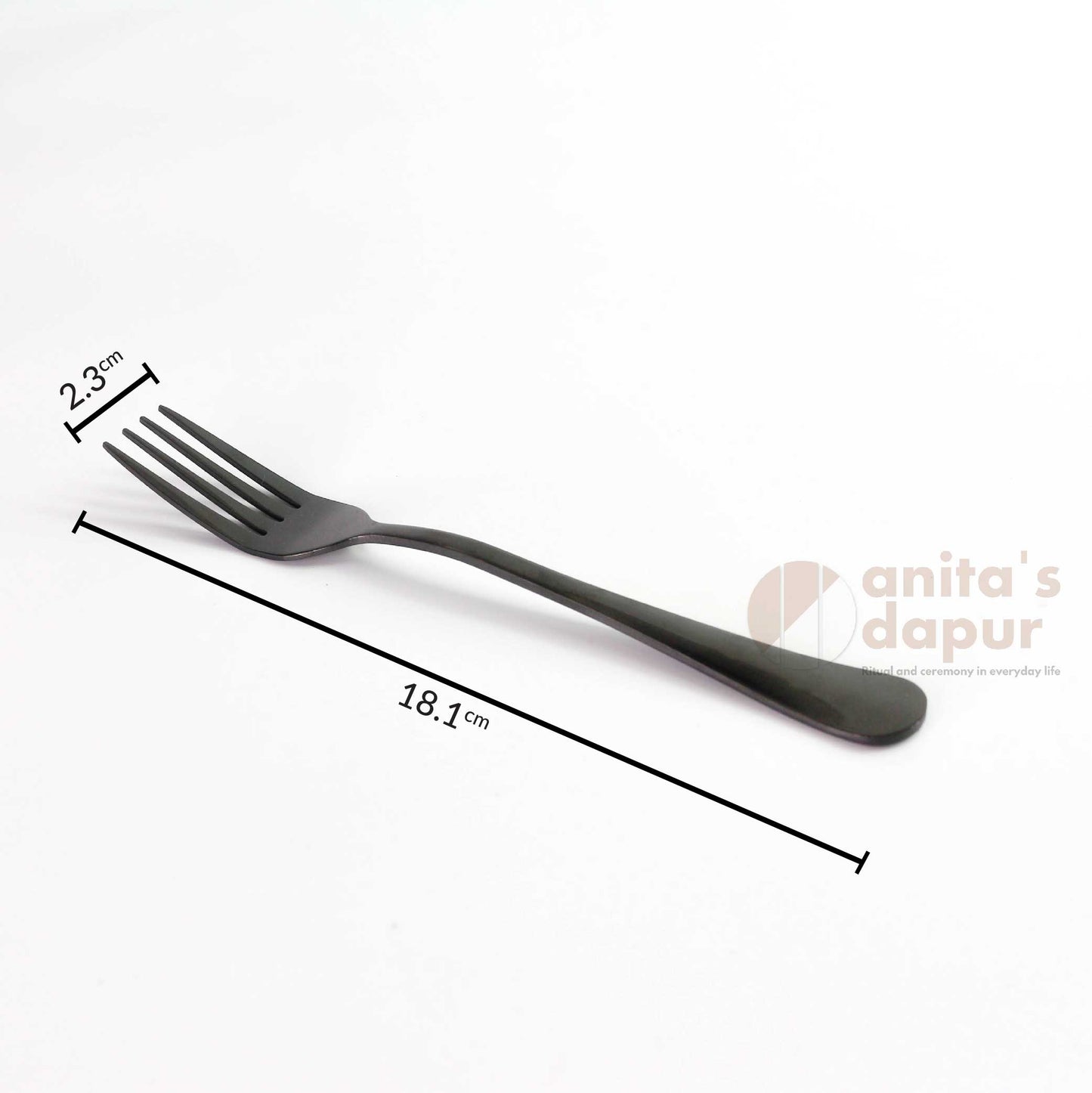 Dinner Spoon & Fork Black
