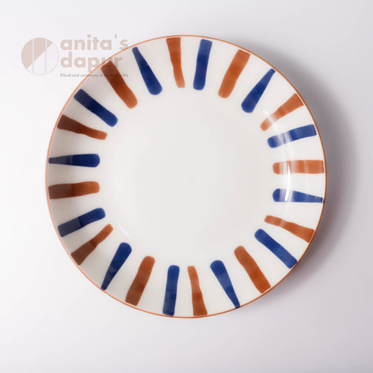 Mess Stripe Deep Plate (8 inch)