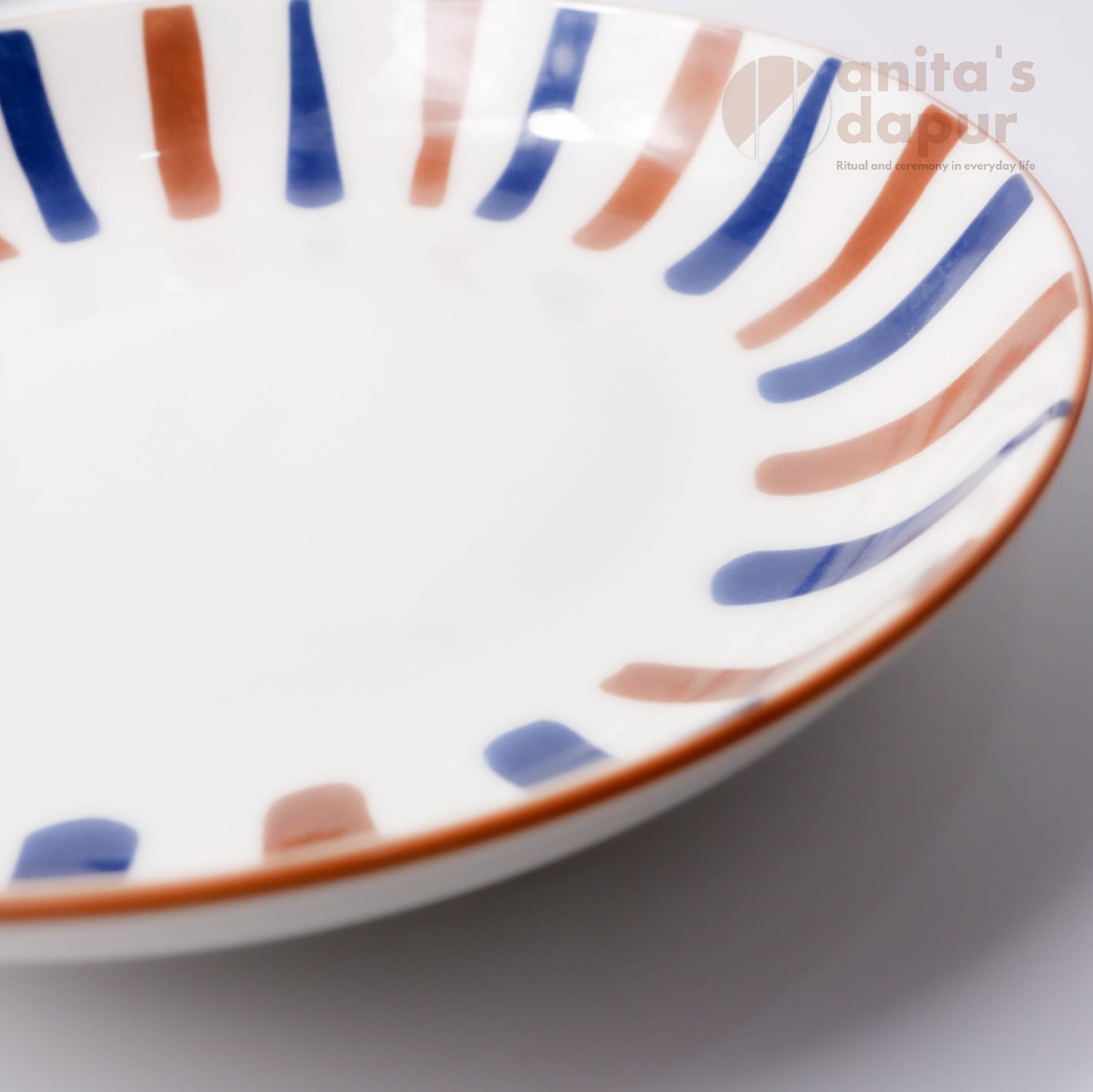 Mess Stripe Deep Plate (8 inch)
