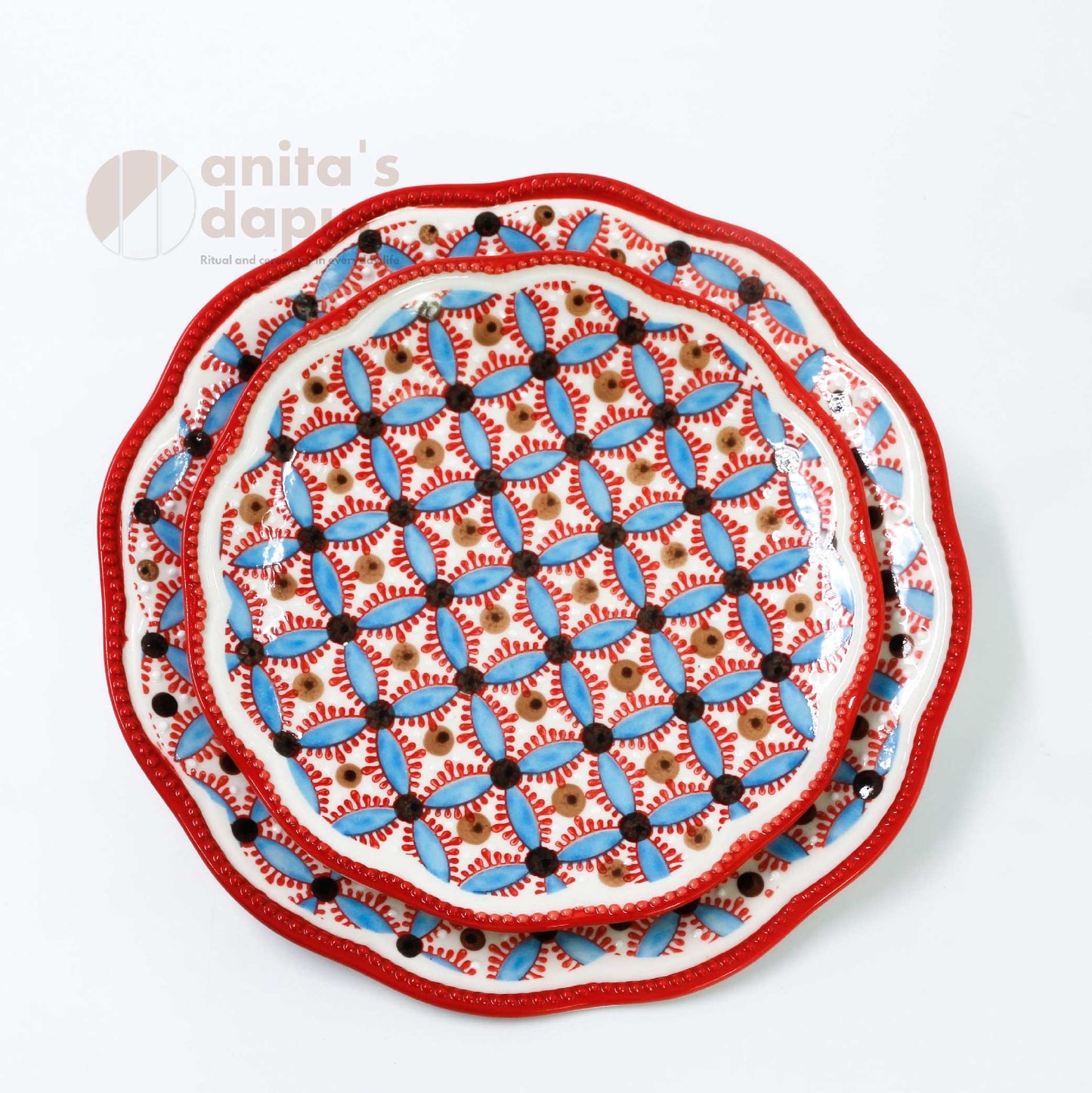 Blue Berry Copper Coin Plate (8inch , 10inch)