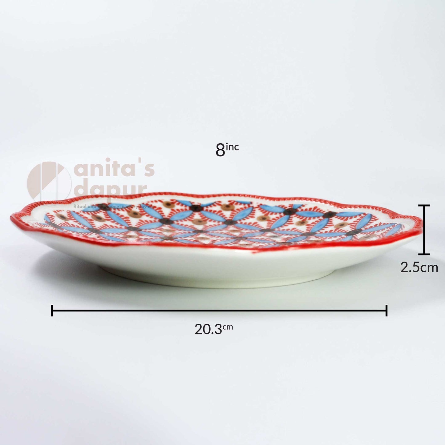 Blue Berry Copper Coin Plate (8inch , 10inch)