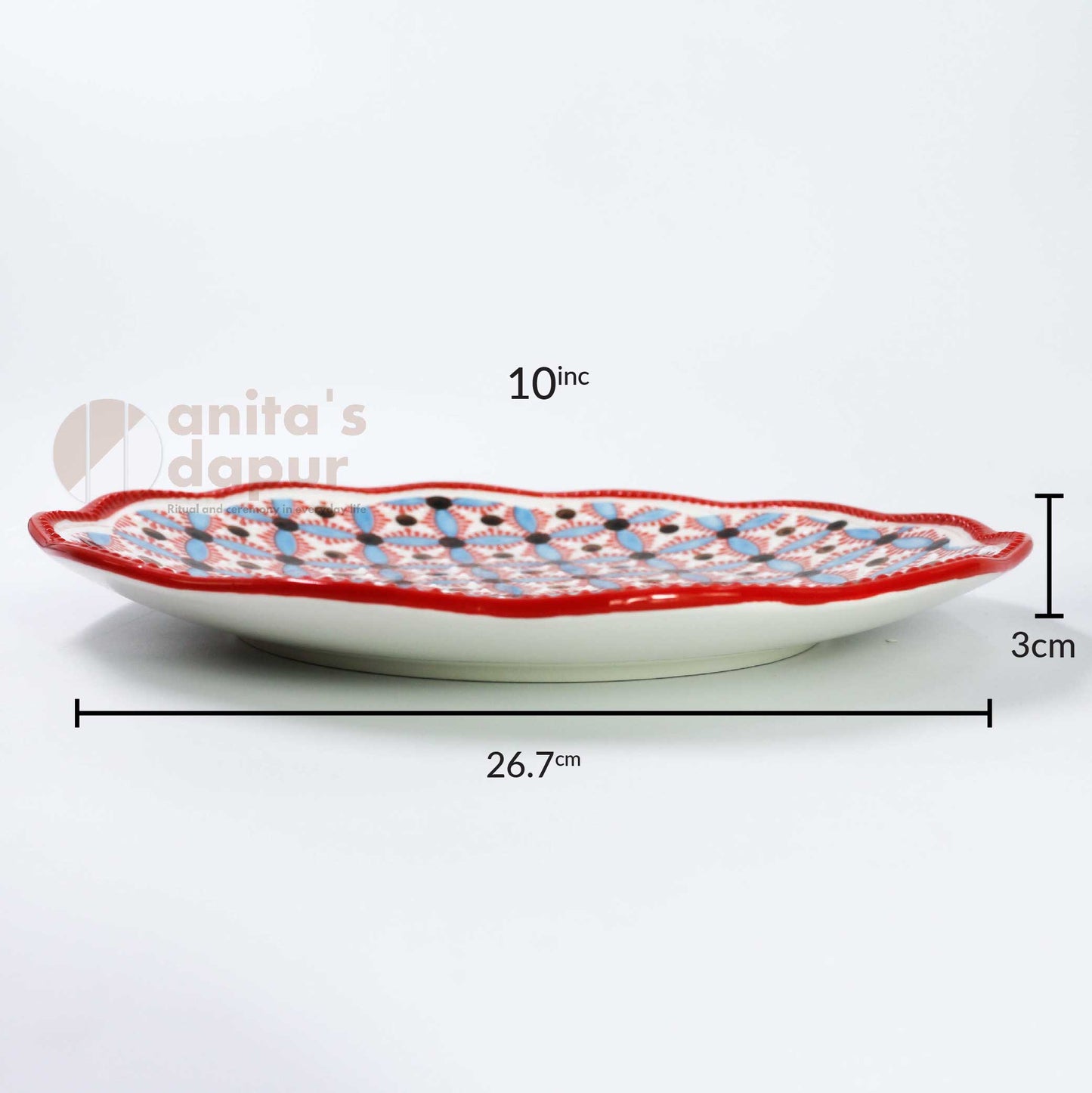 Blue Berry Copper Coin Plate (8inch , 10inch)