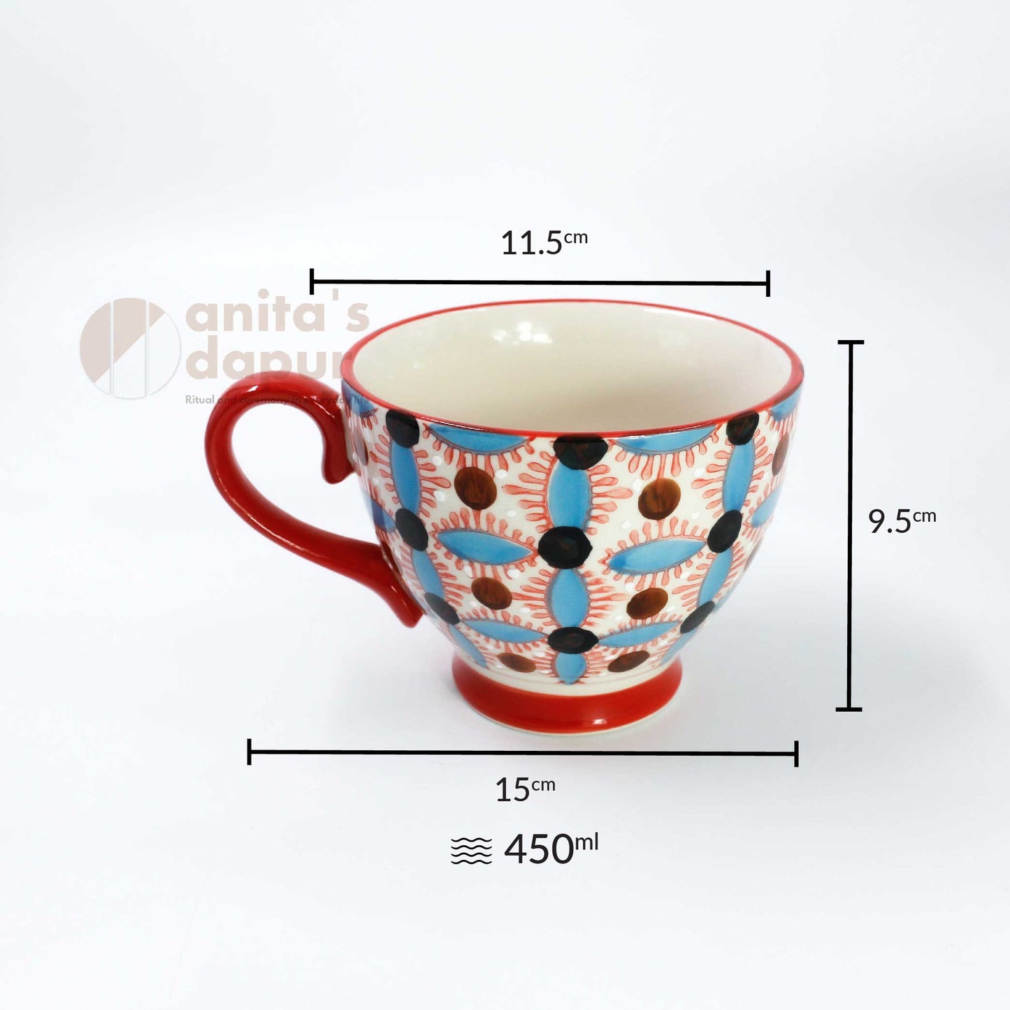 Blue Berry Copper Coin Coffee Cup