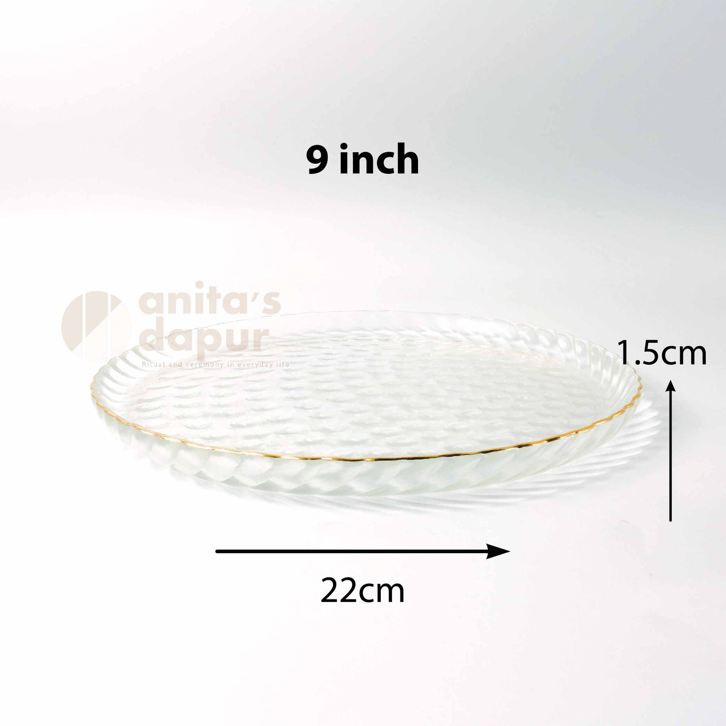 Smoky Grey Steak Plates (9 inch)