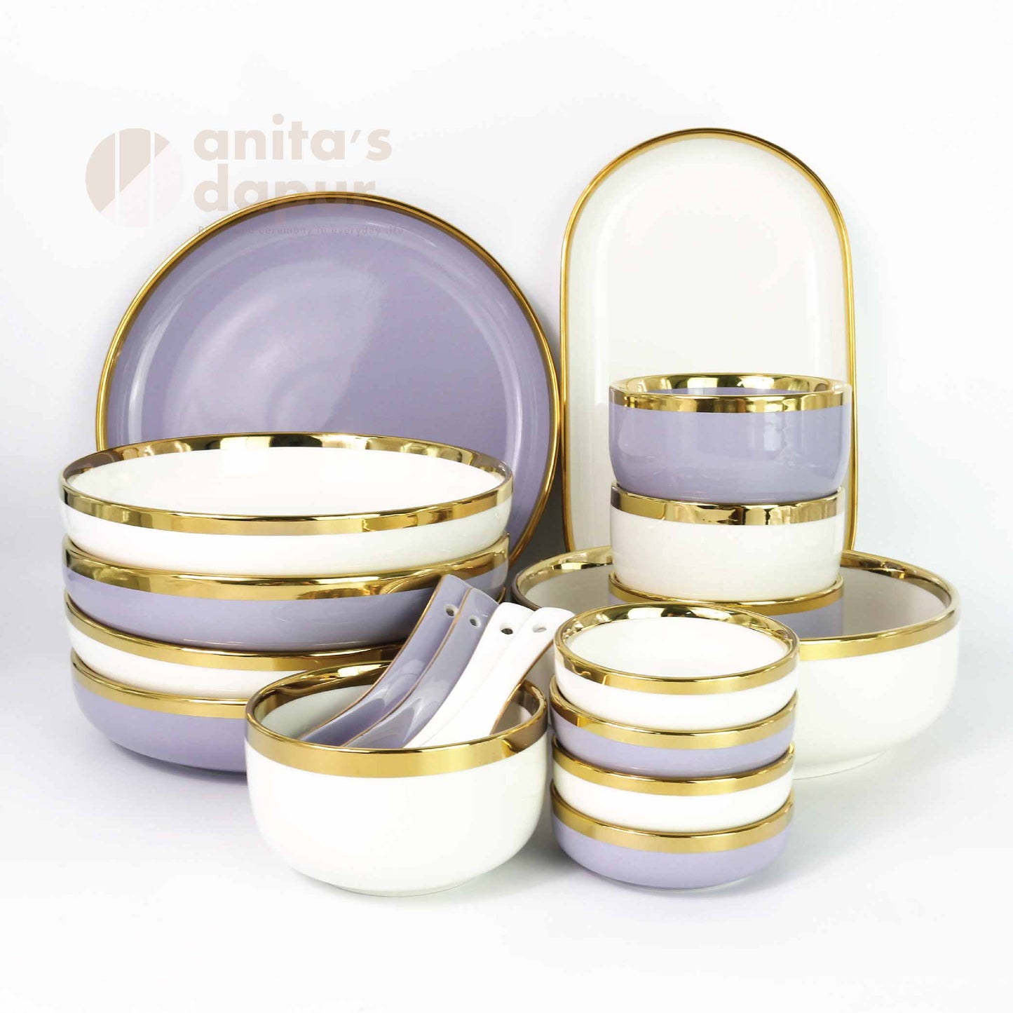 Premium Mix Set Purple & White