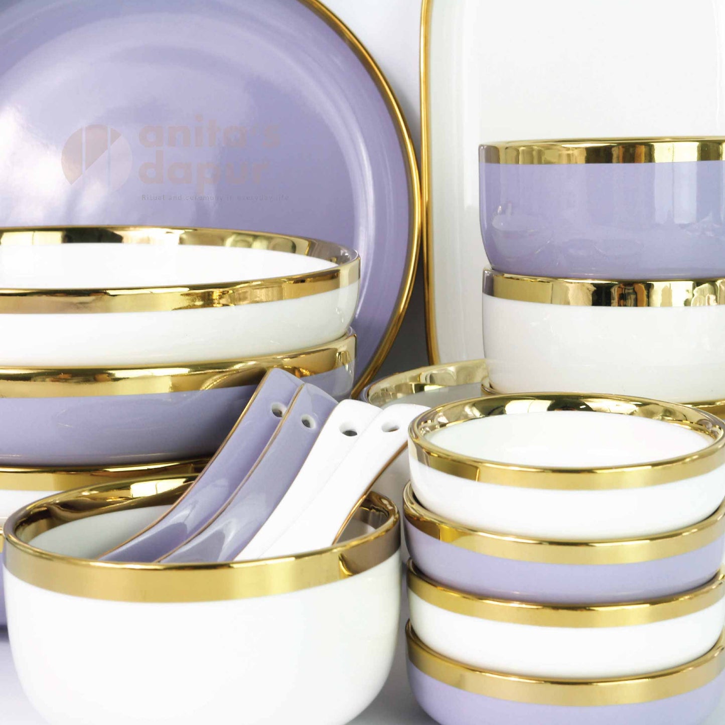 Premium Mix Set Purple & White