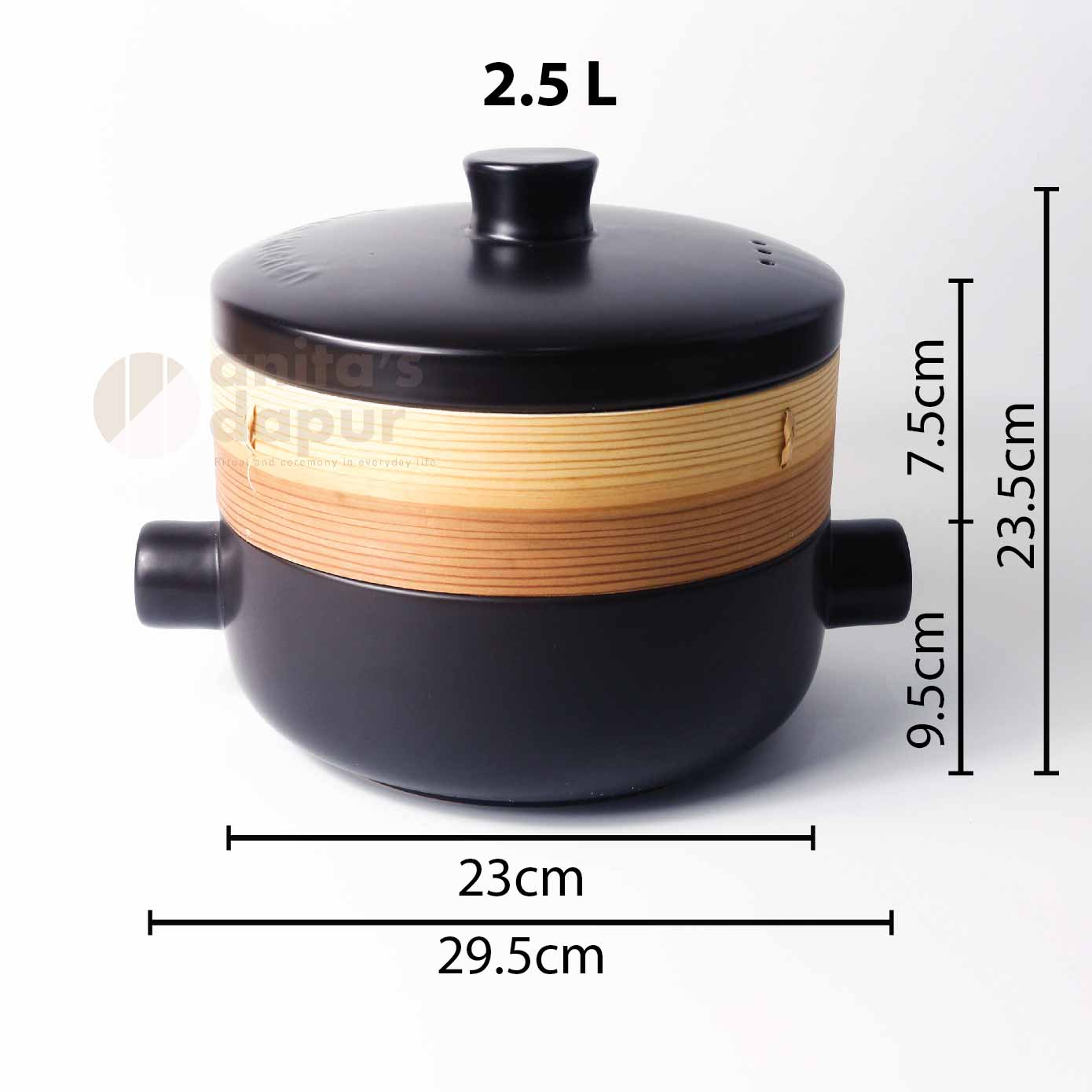 Round Handle Steamer Casserole (2.5L)