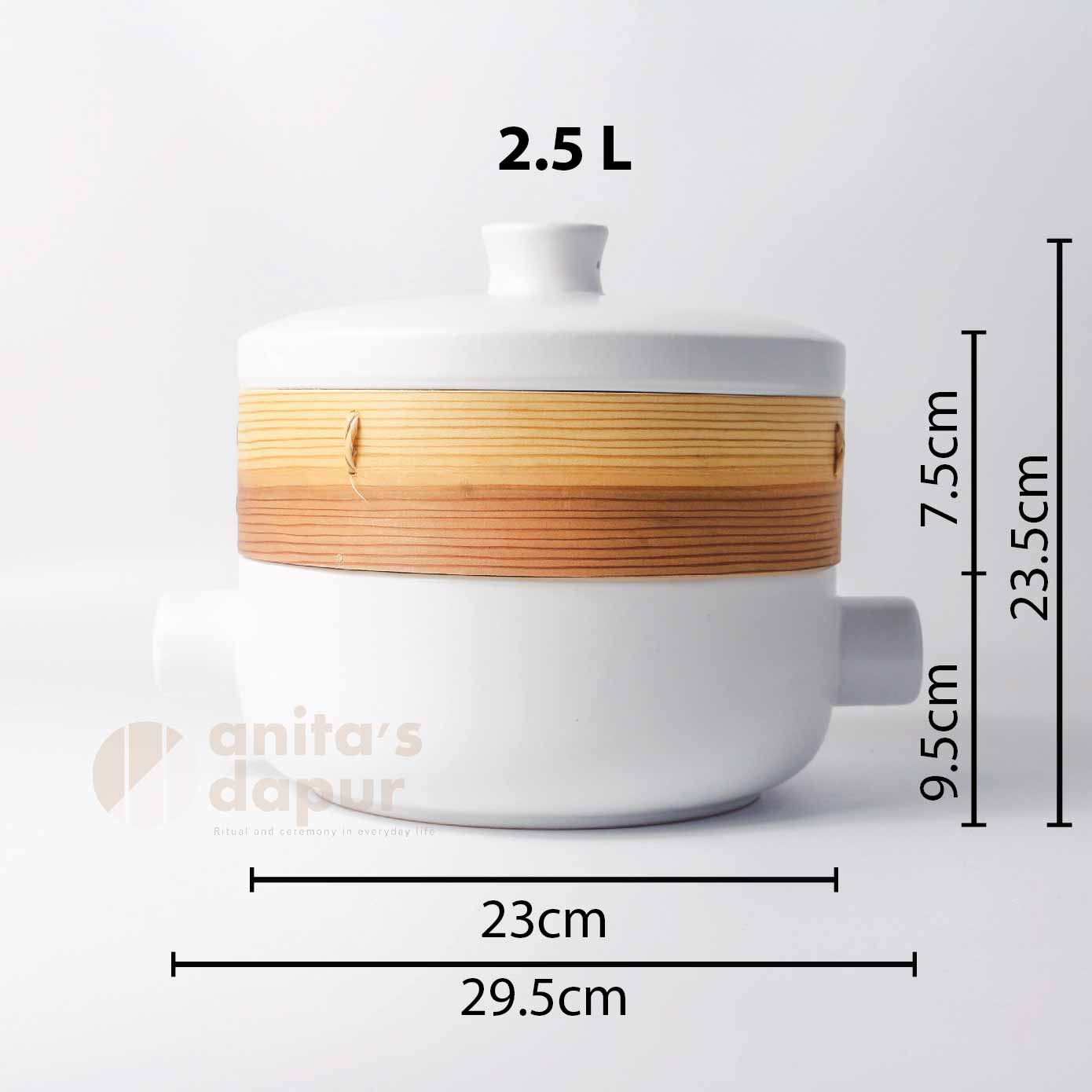 Round Handle Steamer Casserole (2.5L)