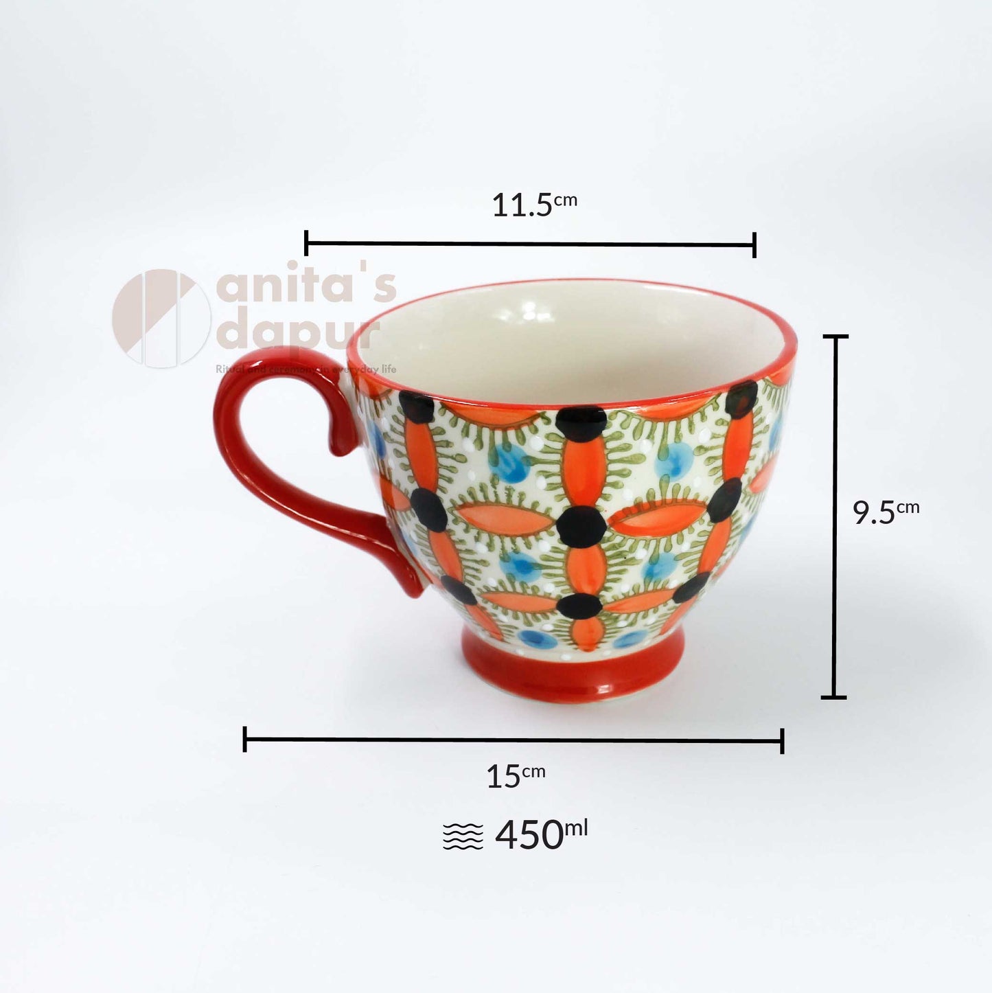 Orange Copper Coin Coffee Cup