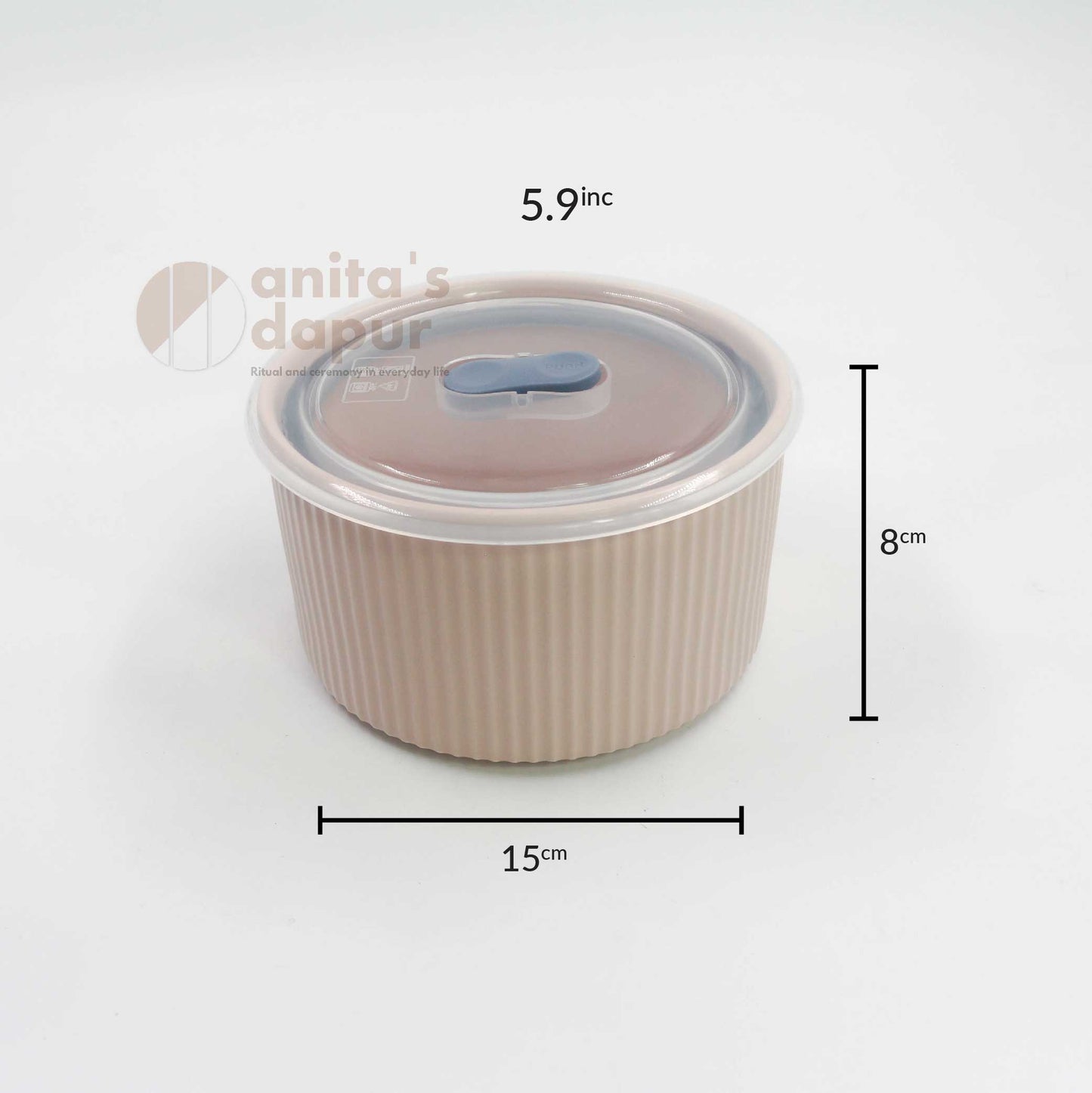 Pink Fresh Keeping Bowl (5.9 inch and 6.7 inch)