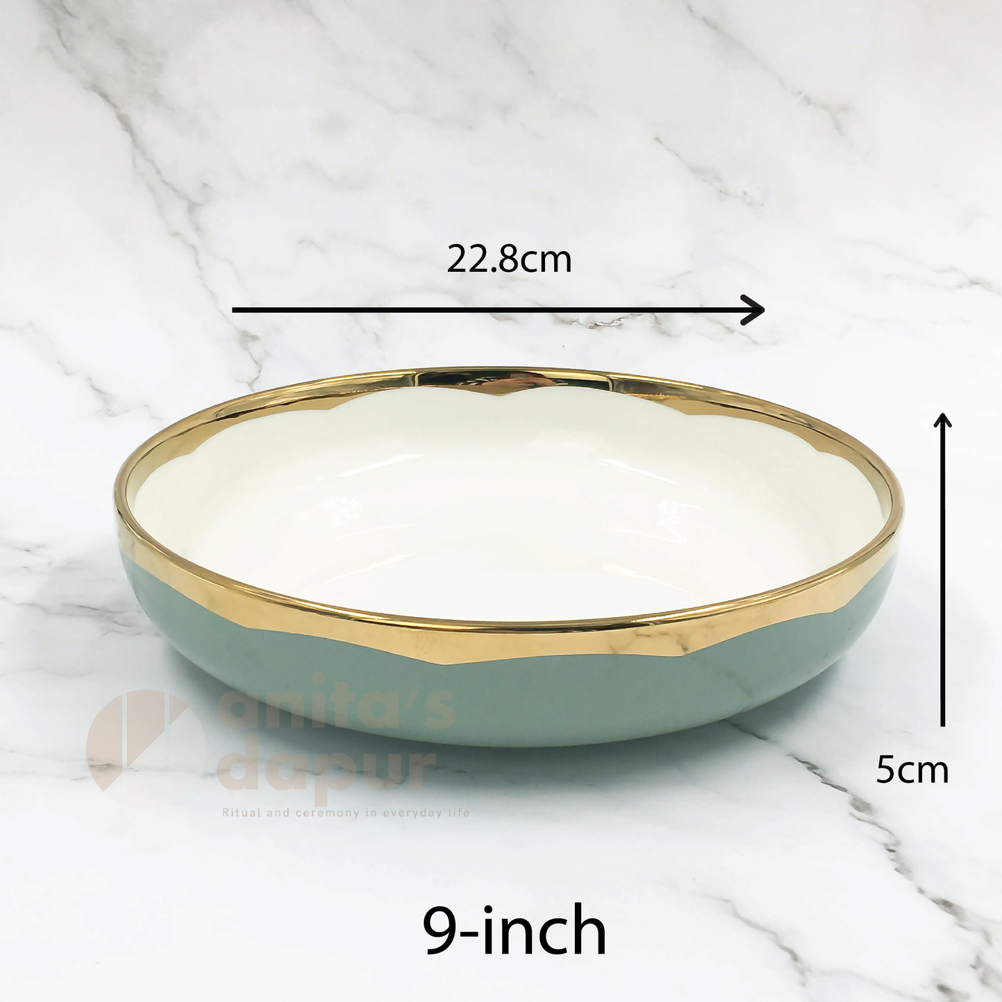 Premium Plate Light Green (saucer , 8inch , 9inch , 10inch , 11.5inch)
