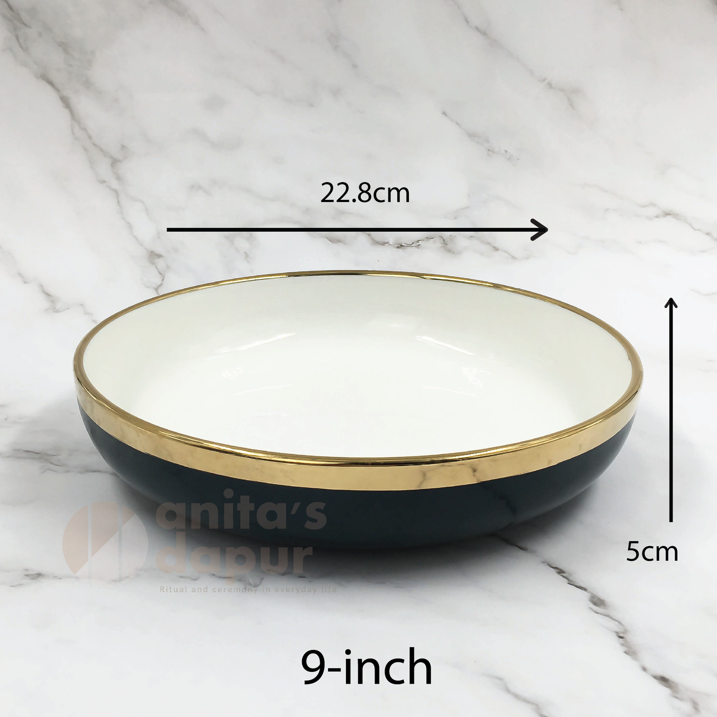 Premium Plate Navy (saucer , 8inch , 9inch , 10inch , 11.5inch)