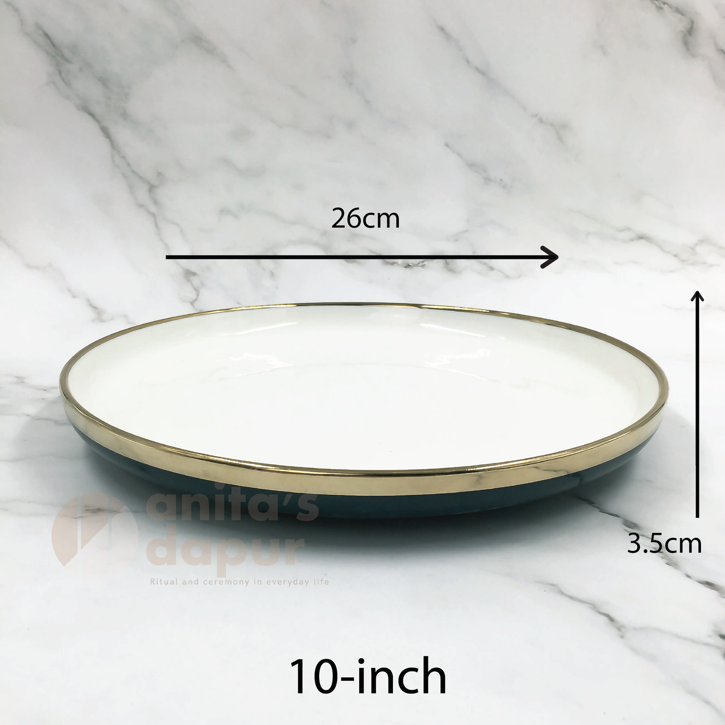 Premium Plate Navy (saucer , 8inch , 9inch , 10inch , 11.5inch)