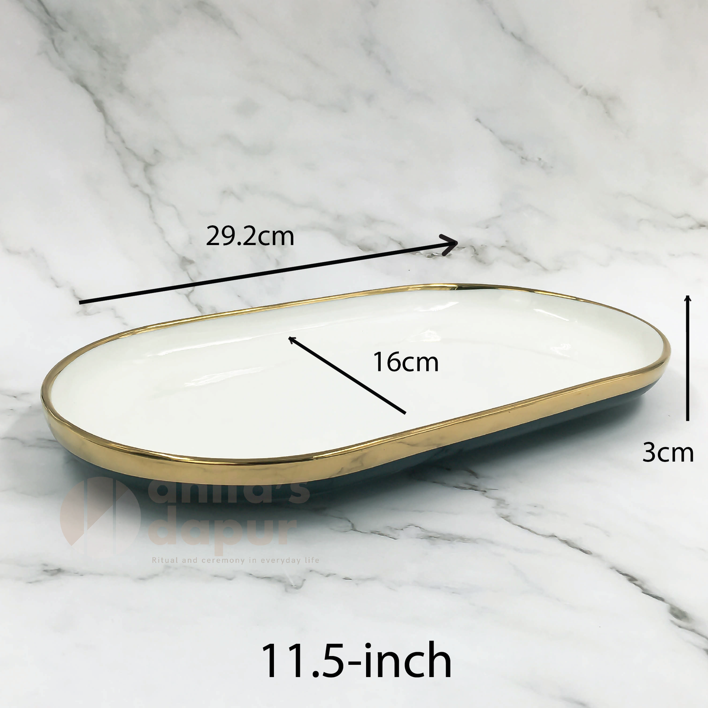 Premium Plate Navy (saucer , 8inch , 9inch , 10inch , 11.5inch)