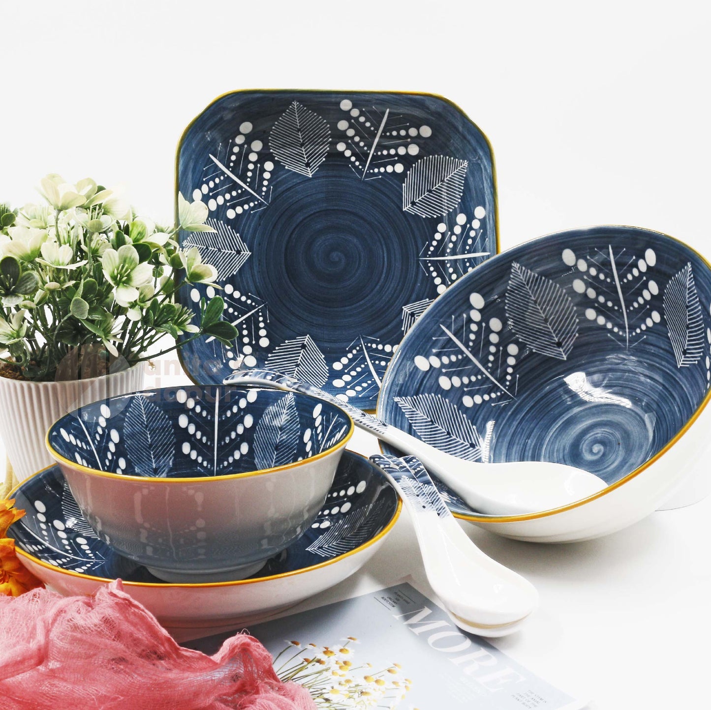 Snowflake Bowls (6inch , 8inch)