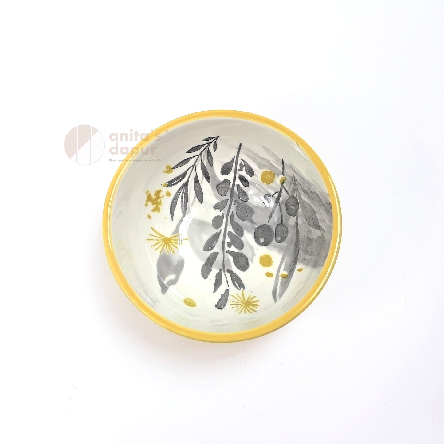 Pastoral Yellow Leaf Bowl (6 inch)