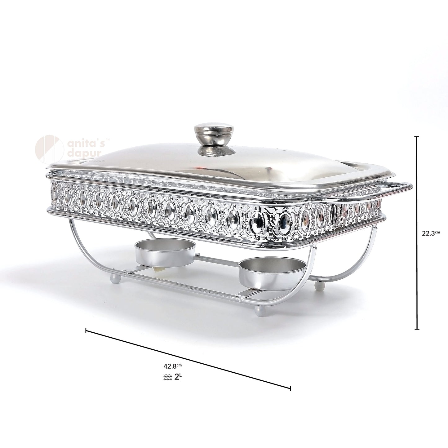 Rectangular Stainless Steel Chafing Dish (1.5L , 2L)