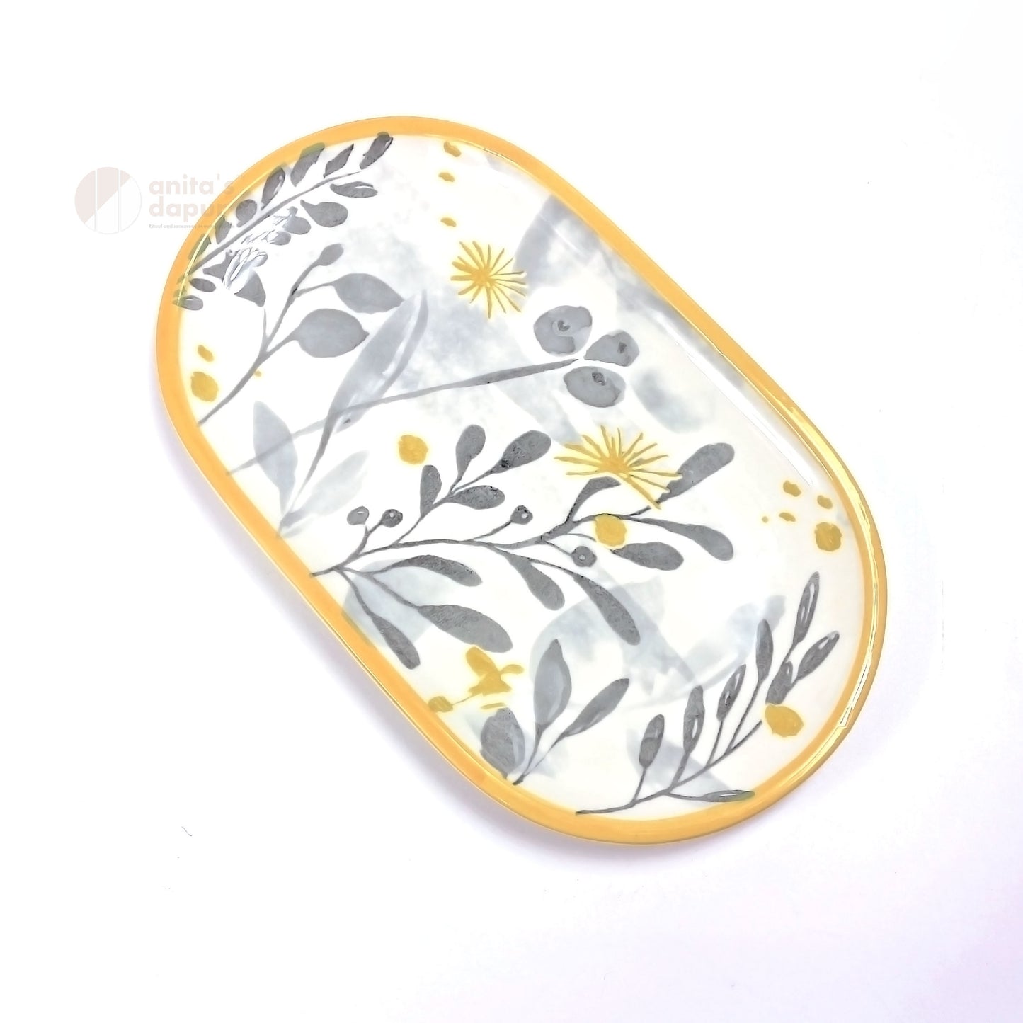 Pastoral Yellow Leaf Plate (8.5 inch , 10.5 inch , 11 inch)