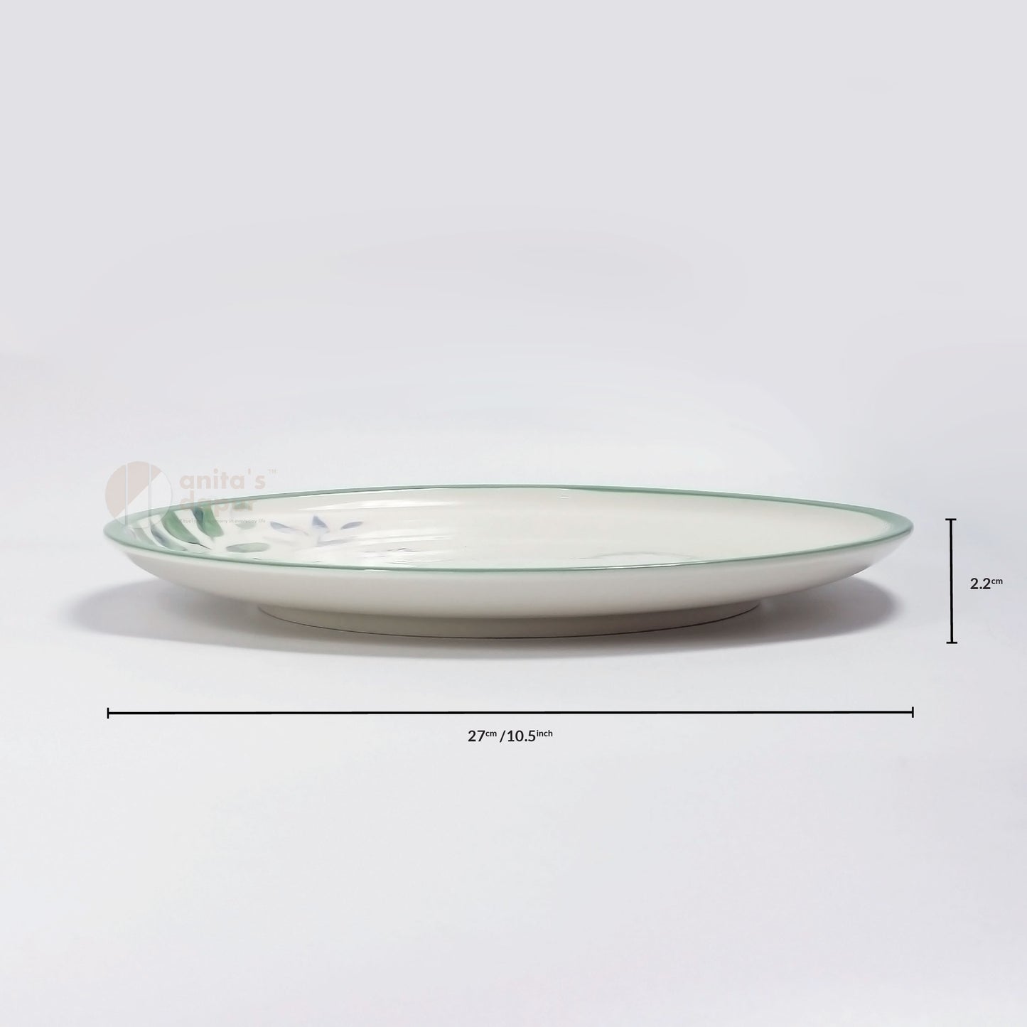 Pastoral Green Leaf Plate (8.5 inch , 10.5 inch , 11 inch)