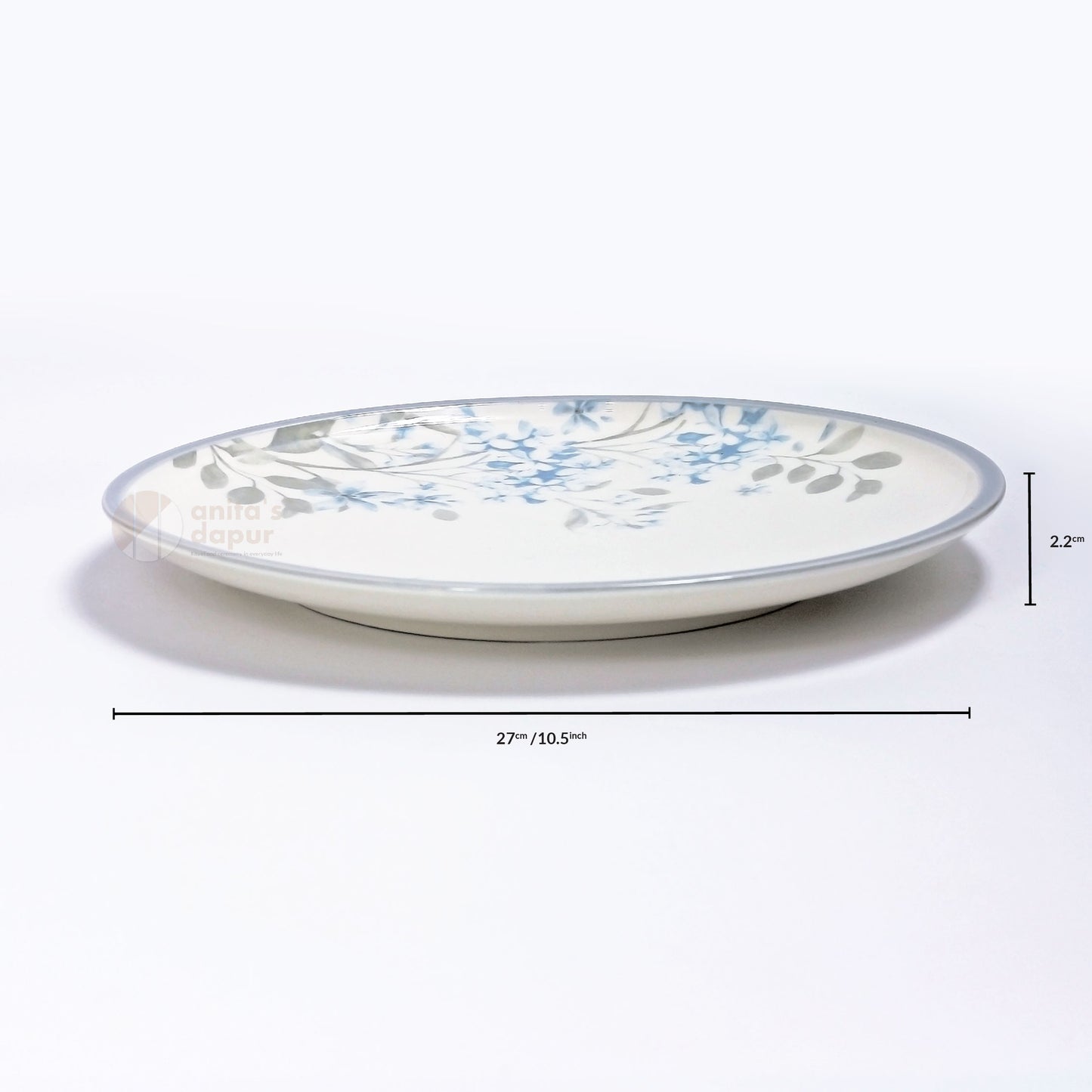 Pastoral Purple Leaf Plate (8.5 inch , 10.5 inch , 11 inch)
