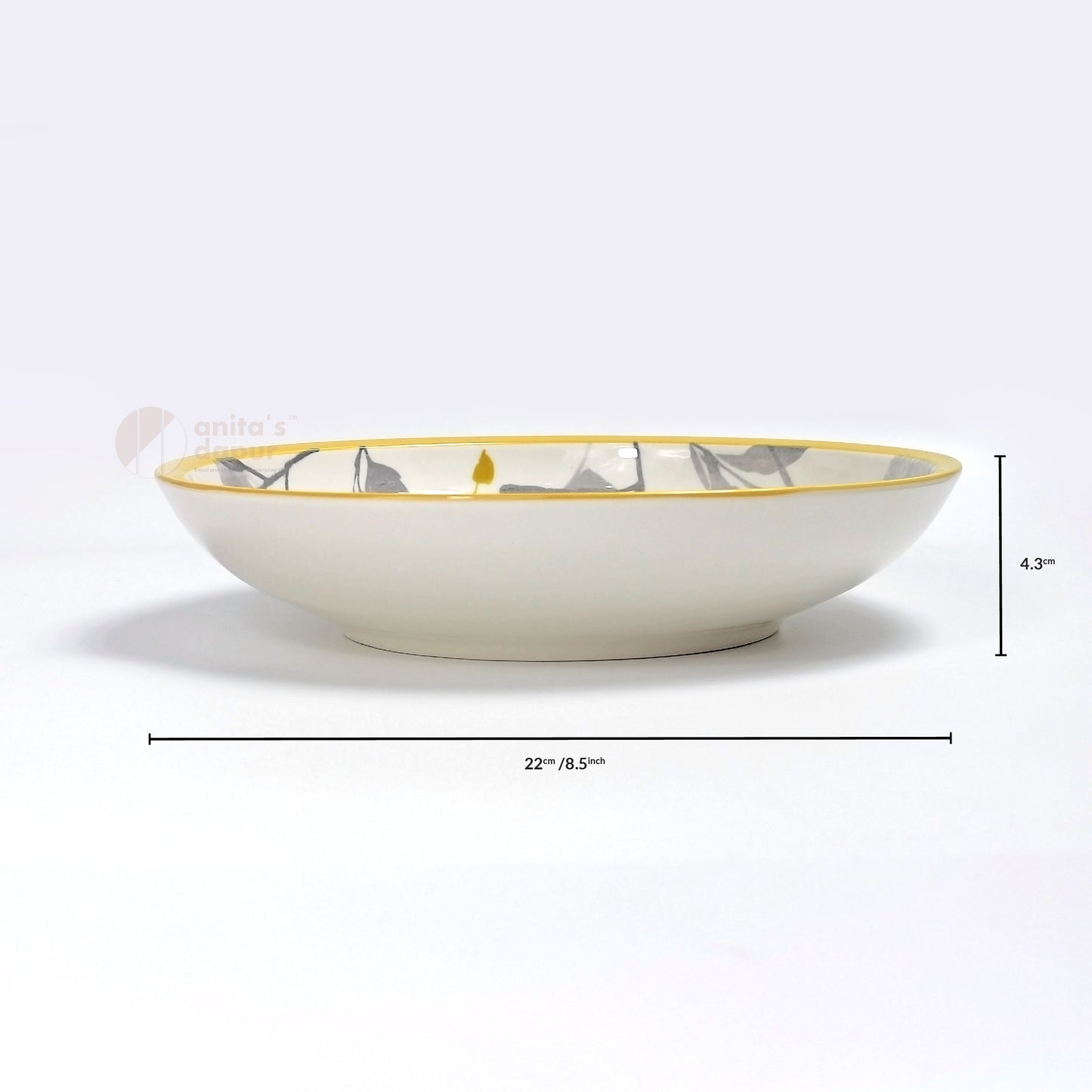Pastoral Yellow Leaf Plate (8.5 inch , 10.5 inch , 11 inch)