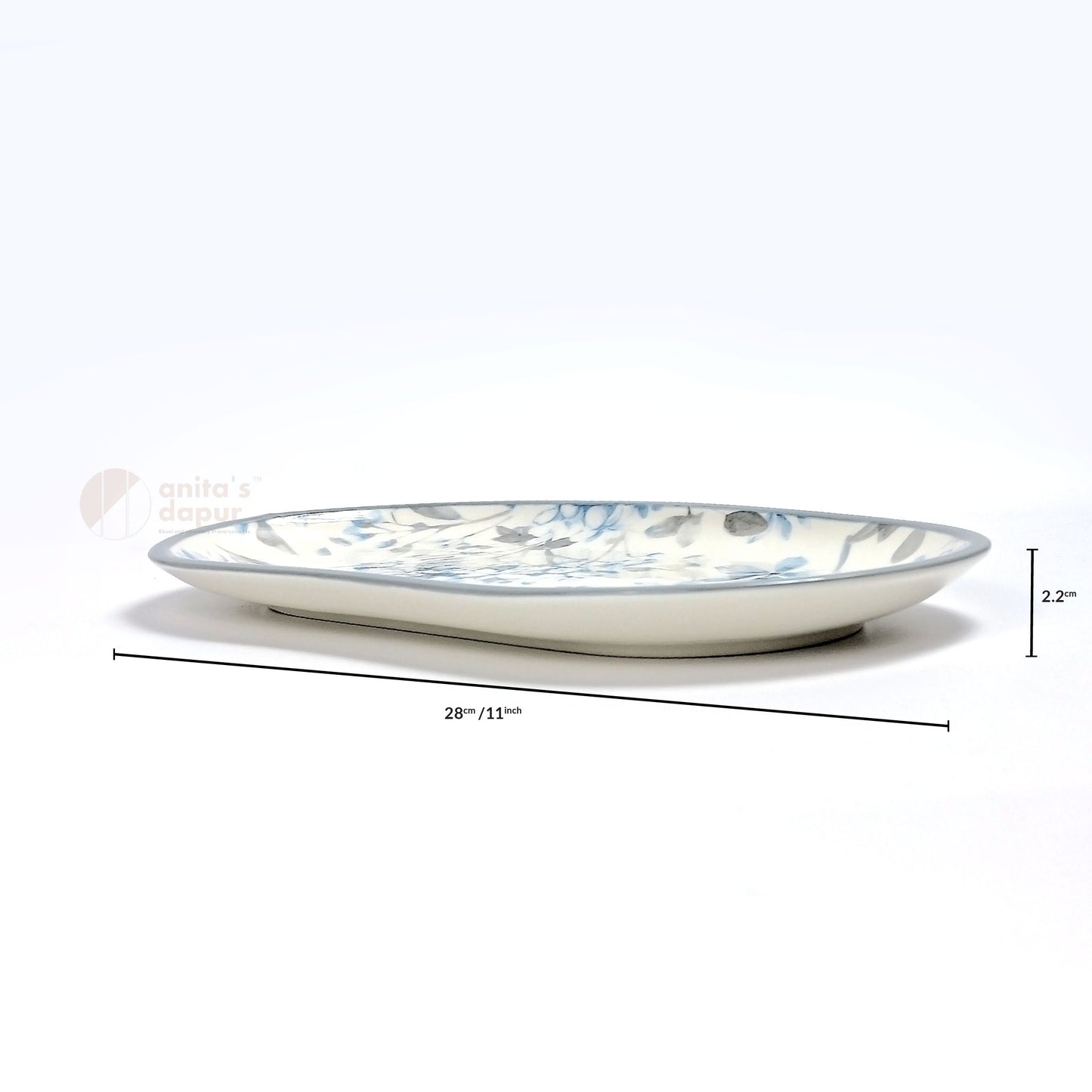 Pastoral Purple Leaf Plate (8.5 inch , 10.5 inch , 11 inch)