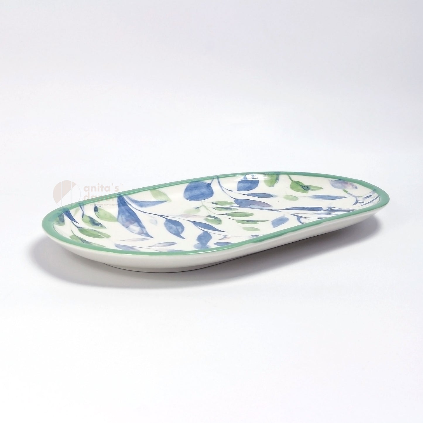 Pastoral Green Leaf Plate (8.5 inch , 10.5 inch , 11 inch)