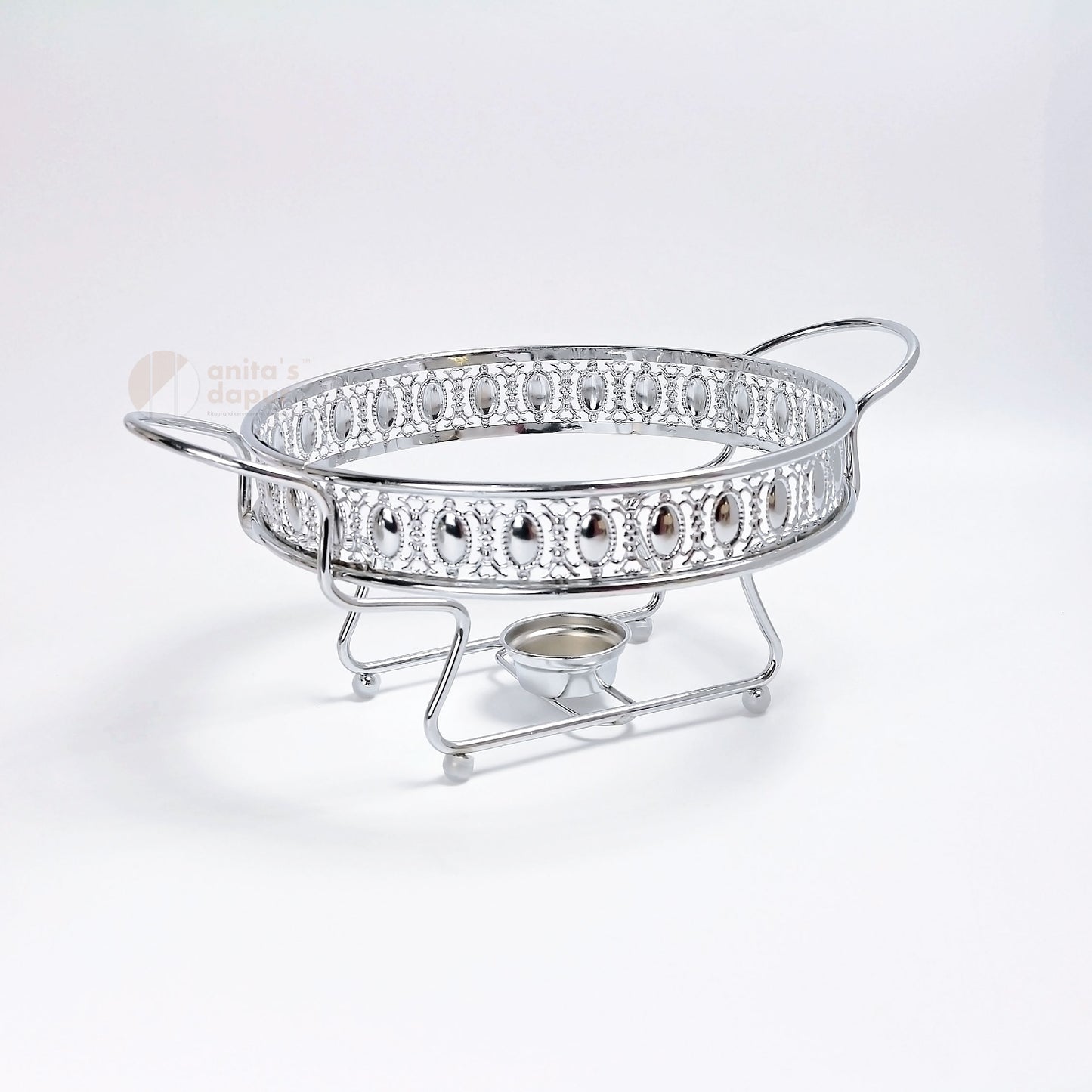 Silver Round Stainless Steel Chafing Dish (2L)