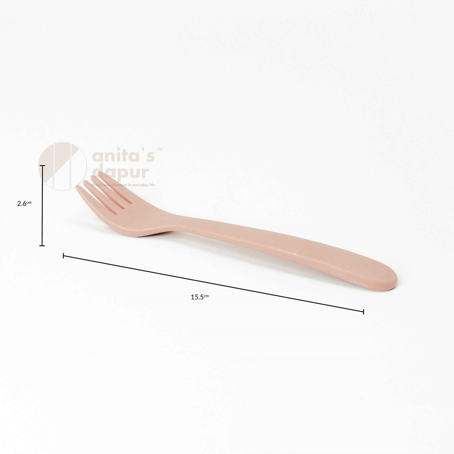 Wheat Straw Spoon/Fork/Chopstick (Beige & Pink)