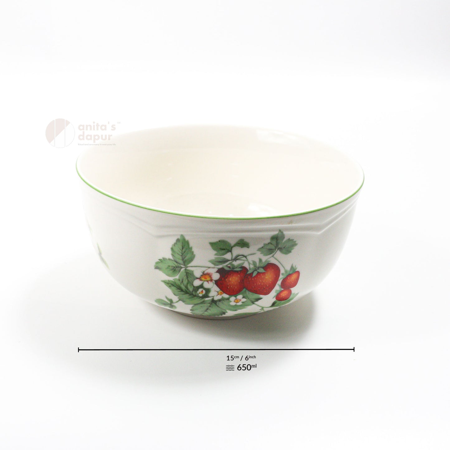 Vintage Strawberry Bowl (6 inch)