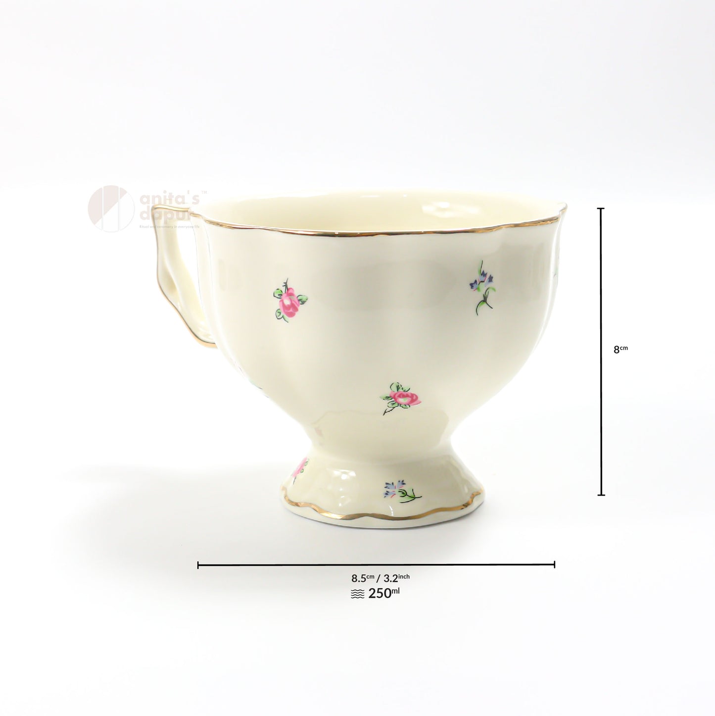 English Floral Cup Set