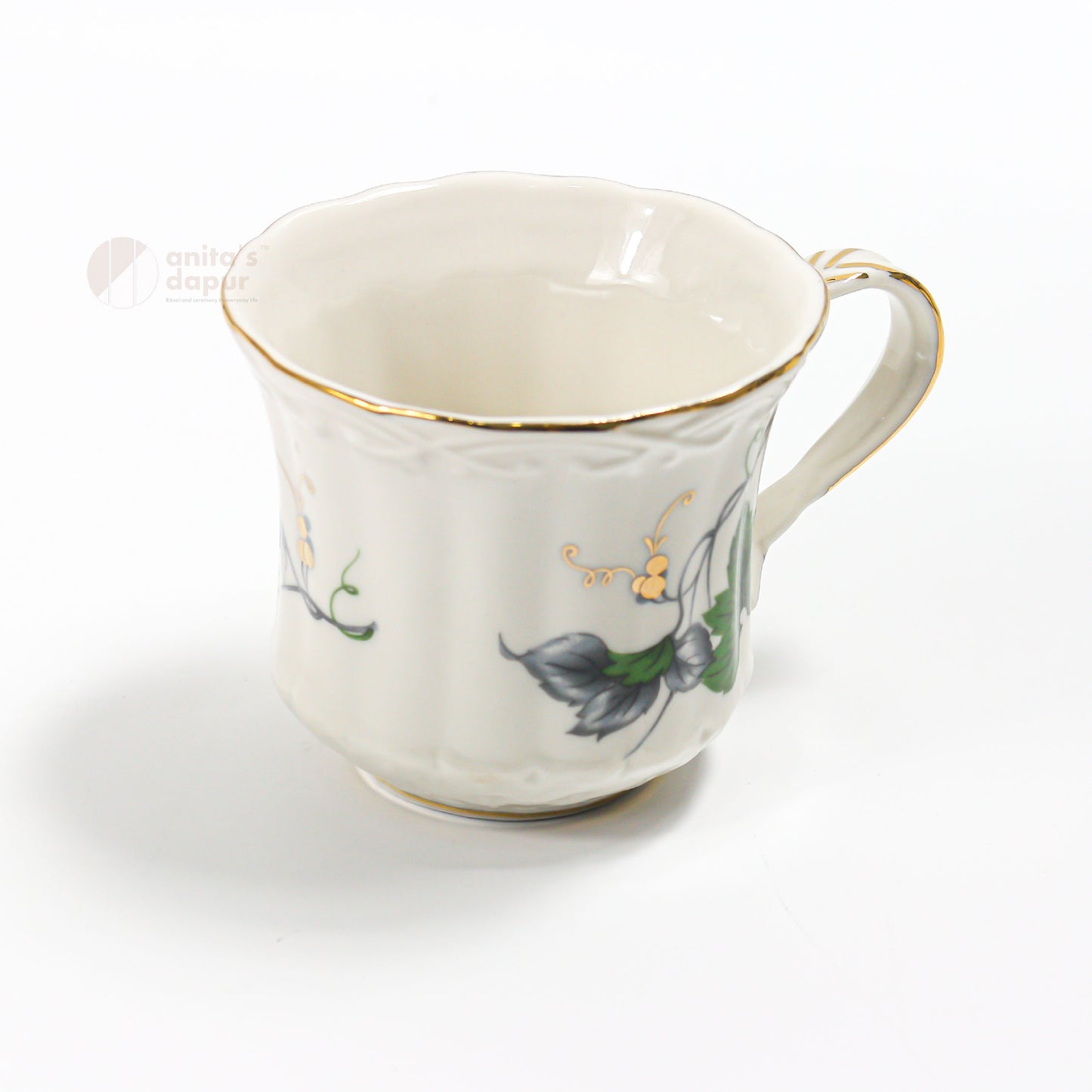 English Green Leaf Cup & Saucer