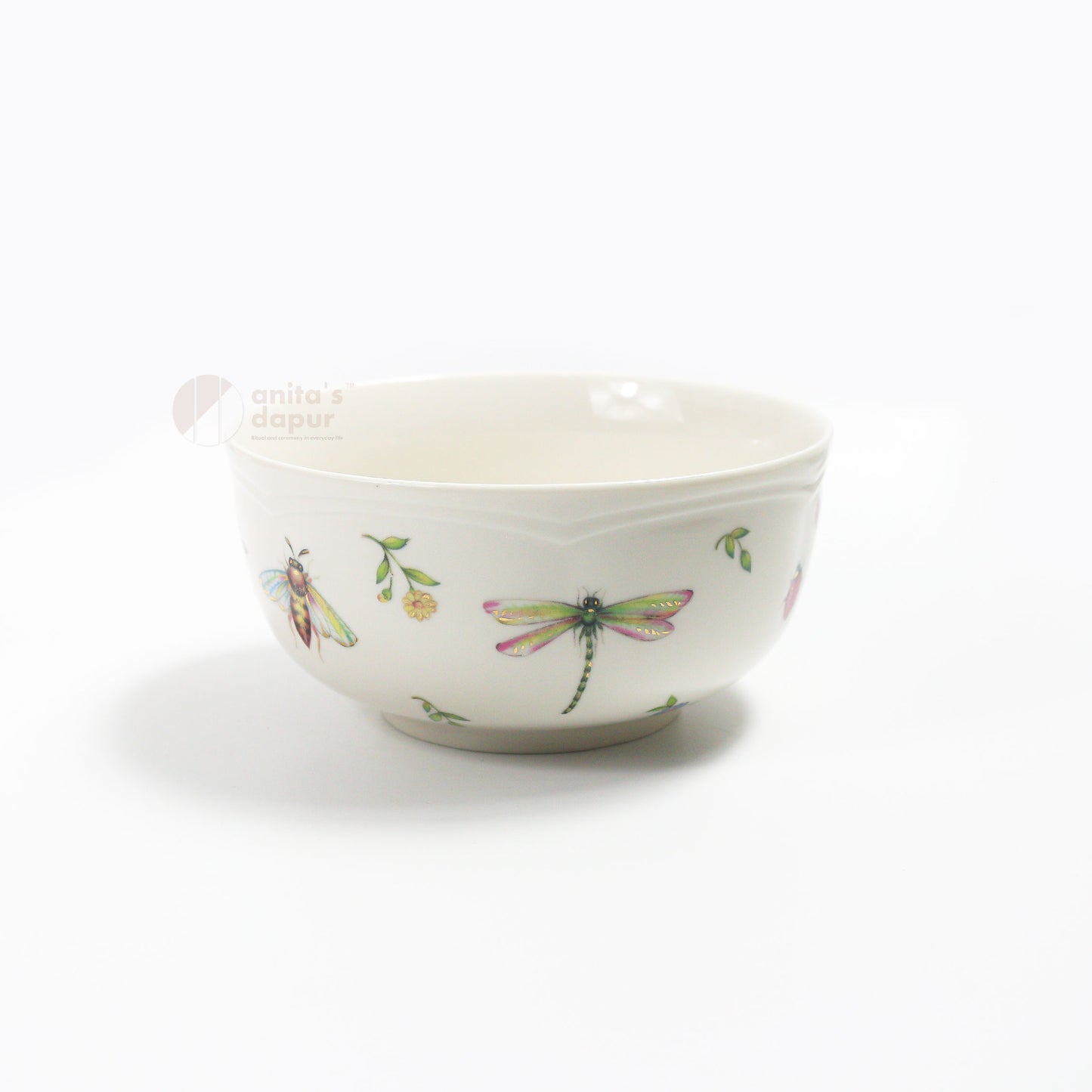 Vintage Insect Design Bowl (6 inch)