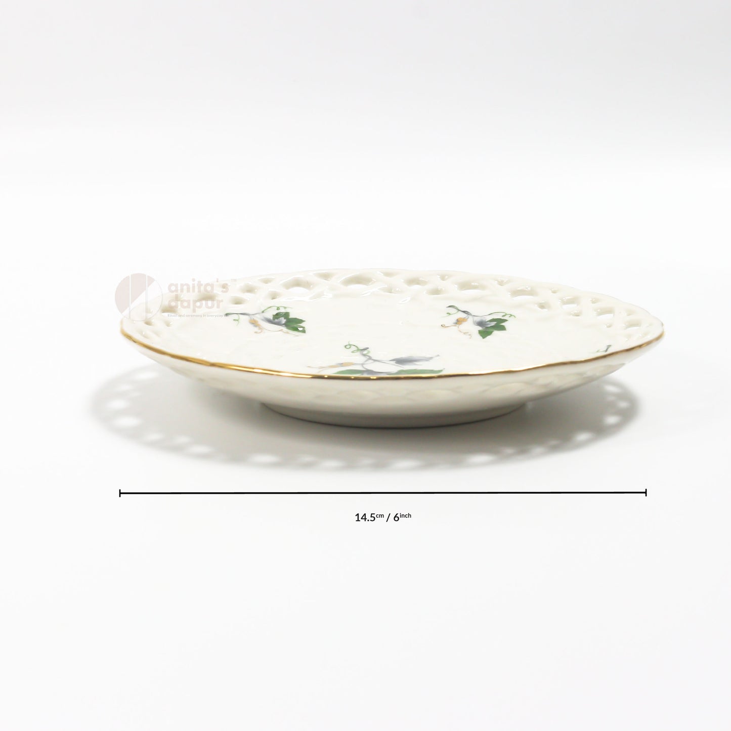 English Green Leaf Cup & Saucer