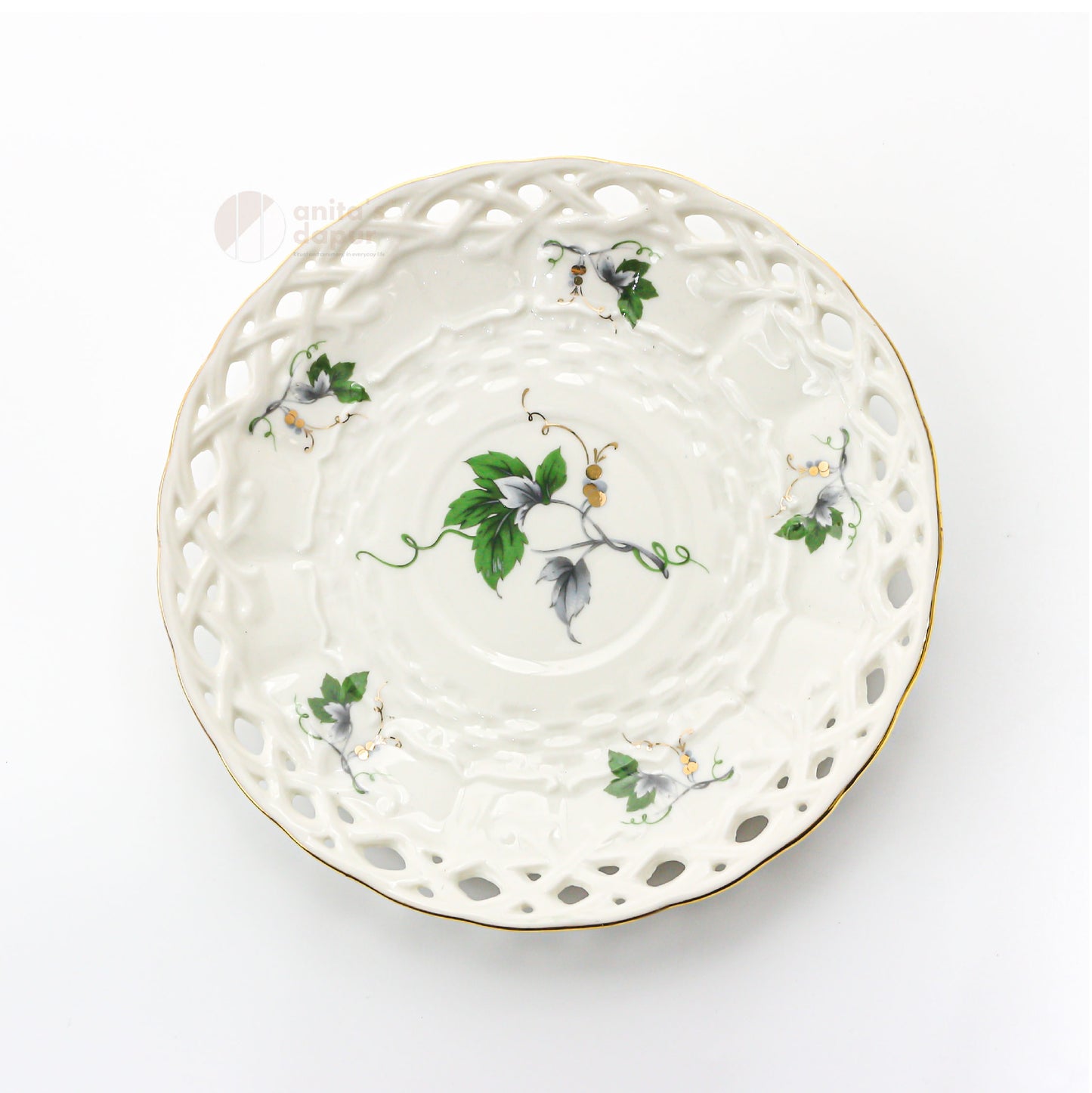 English Green Leaf Cup & Saucer