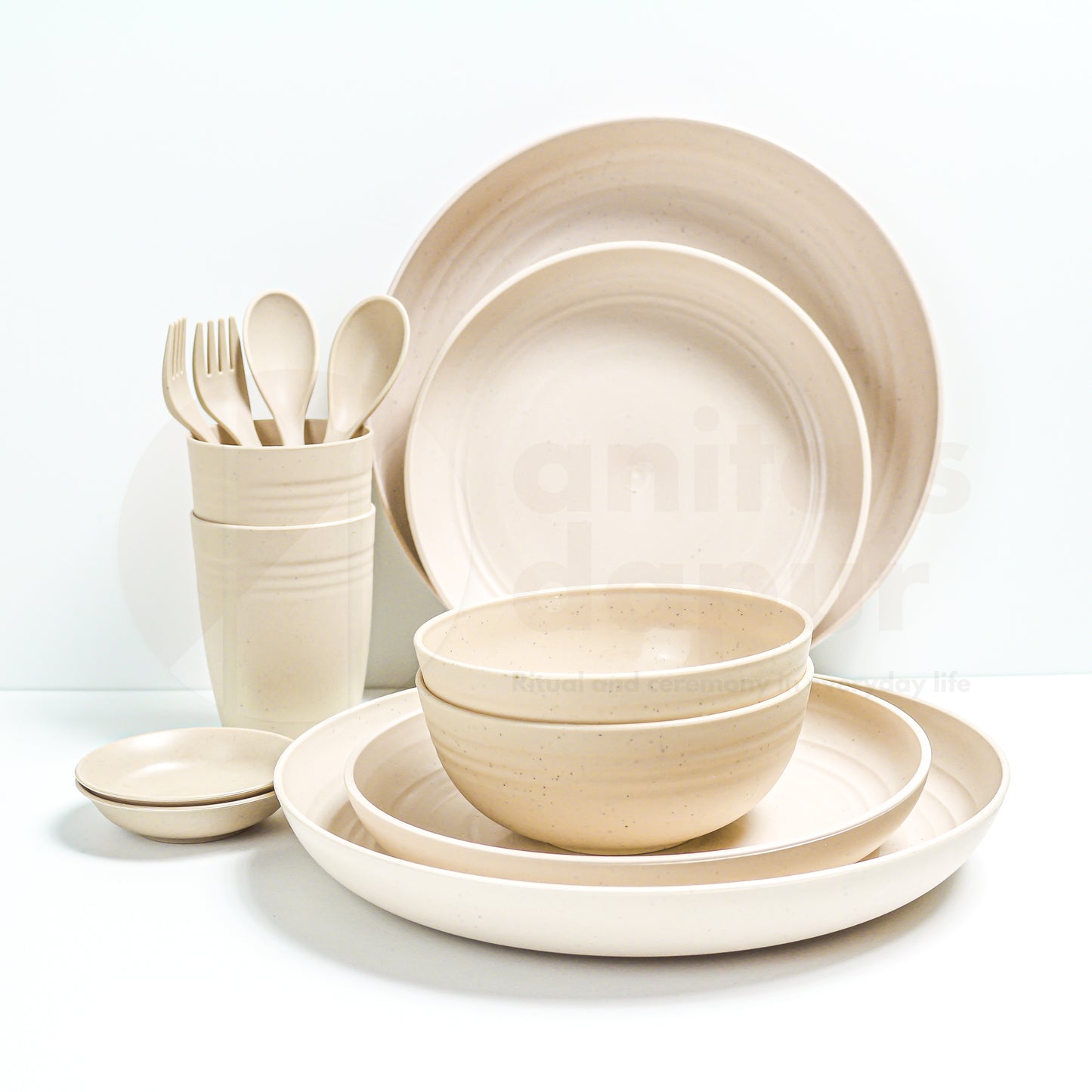 Wheat Straw Beige Set