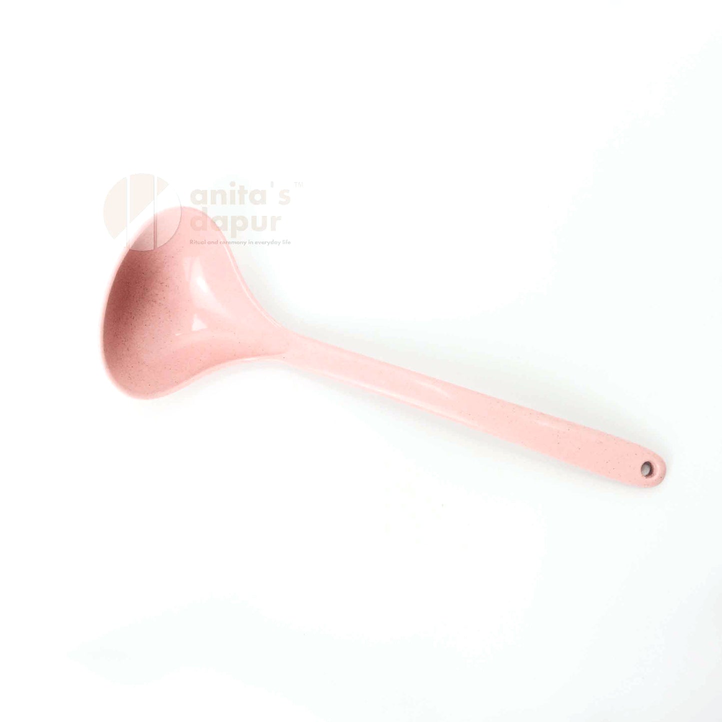 Wheat Straw Pot & Ladle (Beige & Pink)