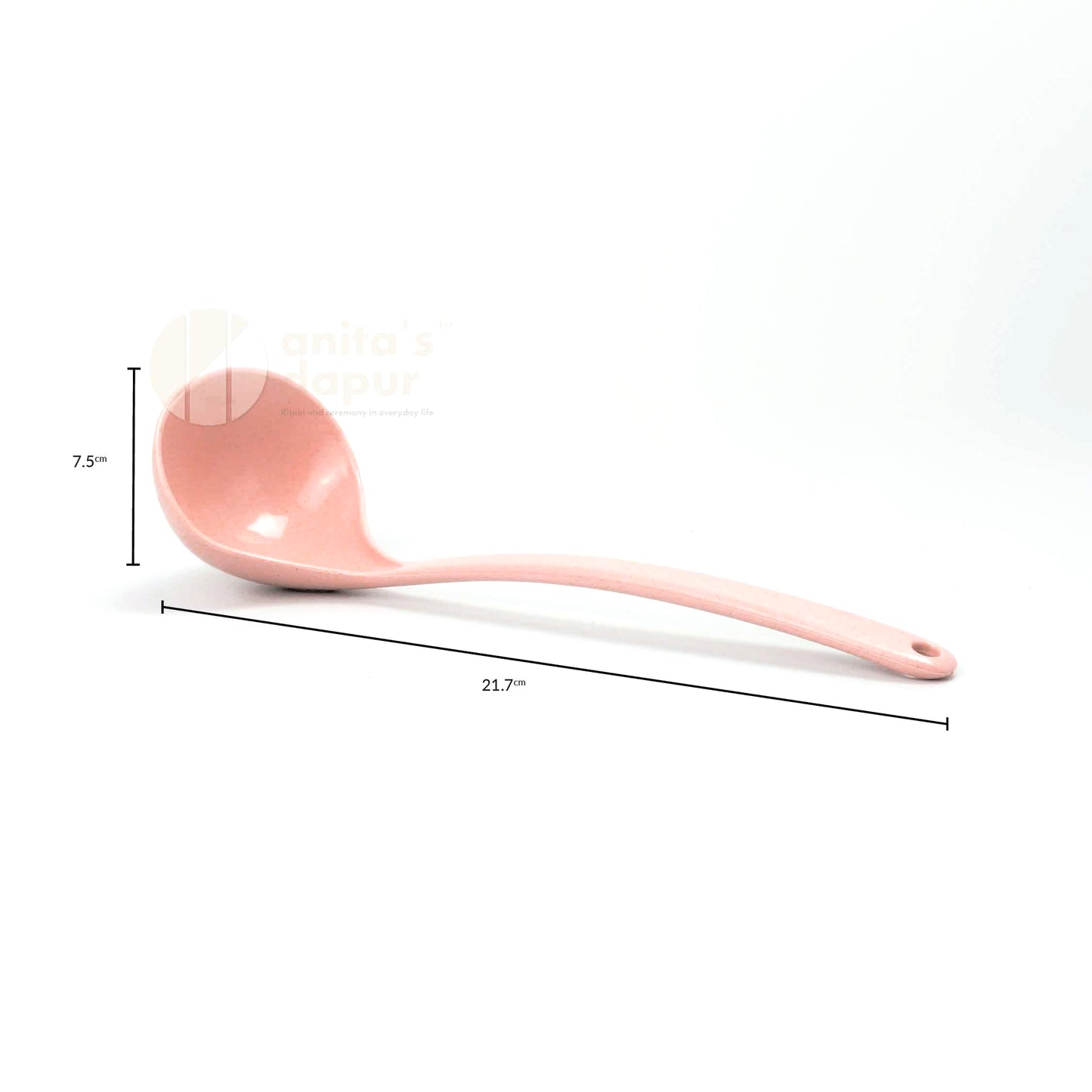 Wheat Straw Pot & Ladle (Beige & Pink)