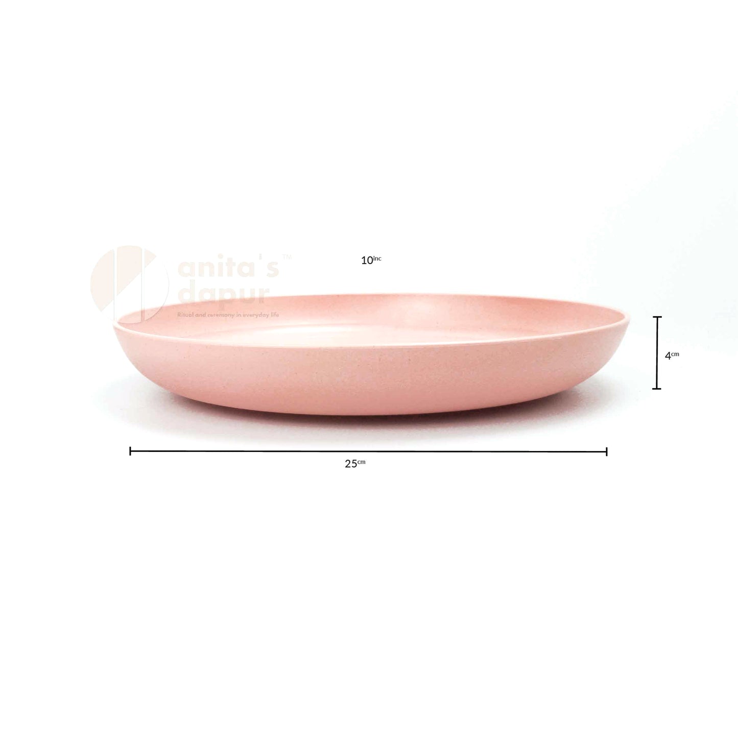 Wheat Straw Plate Pink (3inch , 6inch , 8inch , 10inch , 11.6inch)
