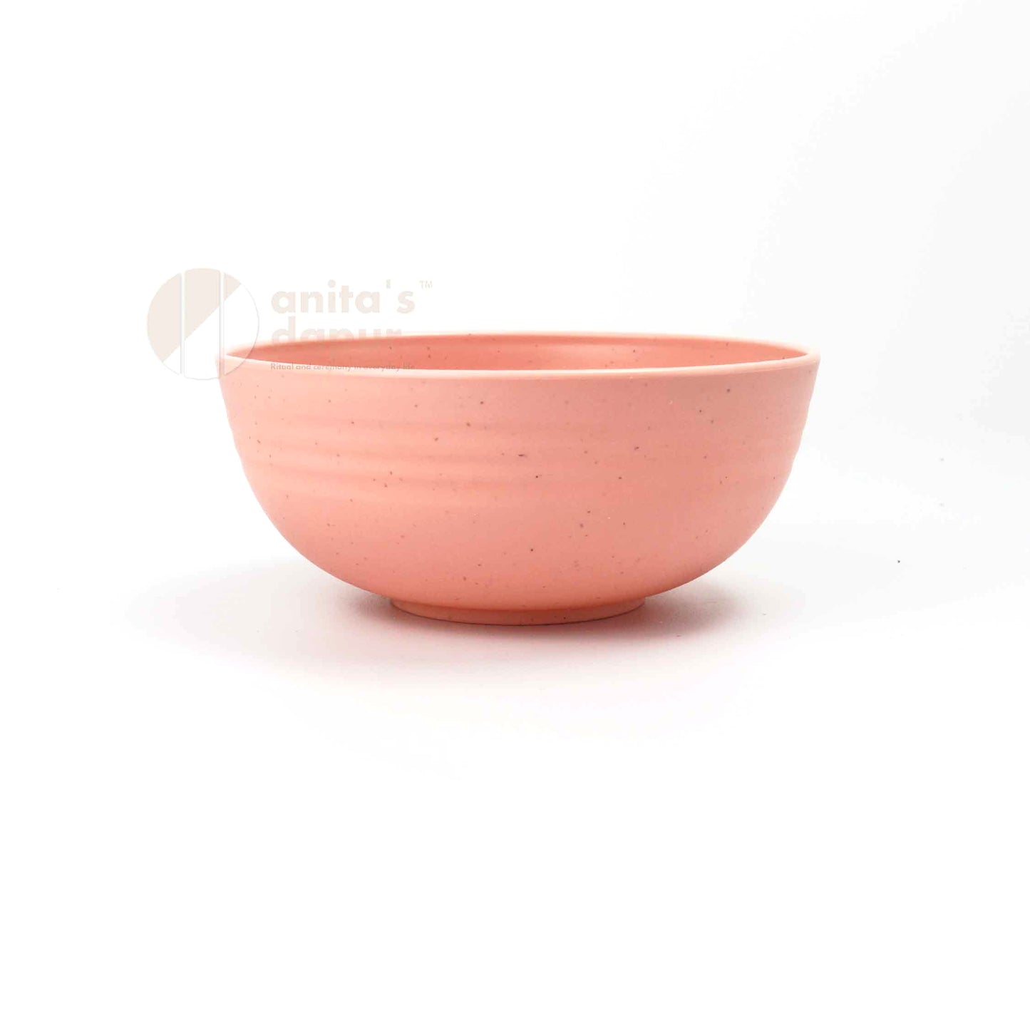 Wheat Straw Bowl Beige & Pink (5 inch)