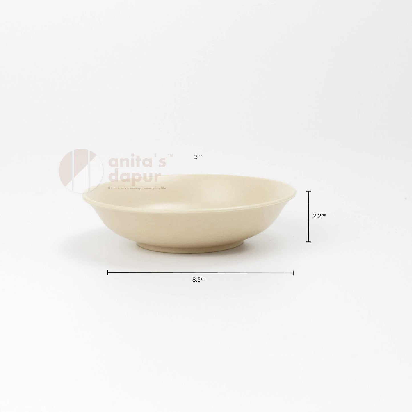 Wheat Straw Plate Beige (3inch , 6inch , 8inch , 10inch , 11.6inch)