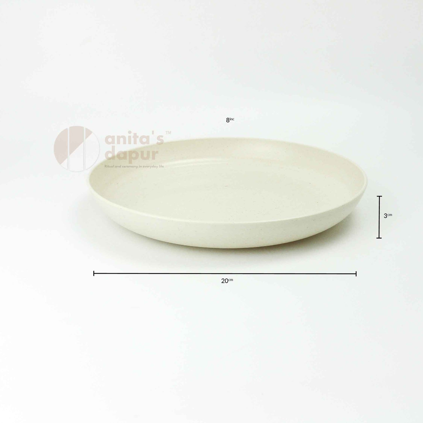 Wheat Straw Plate Beige (3inch , 6inch , 8inch , 10inch , 11.6inch)