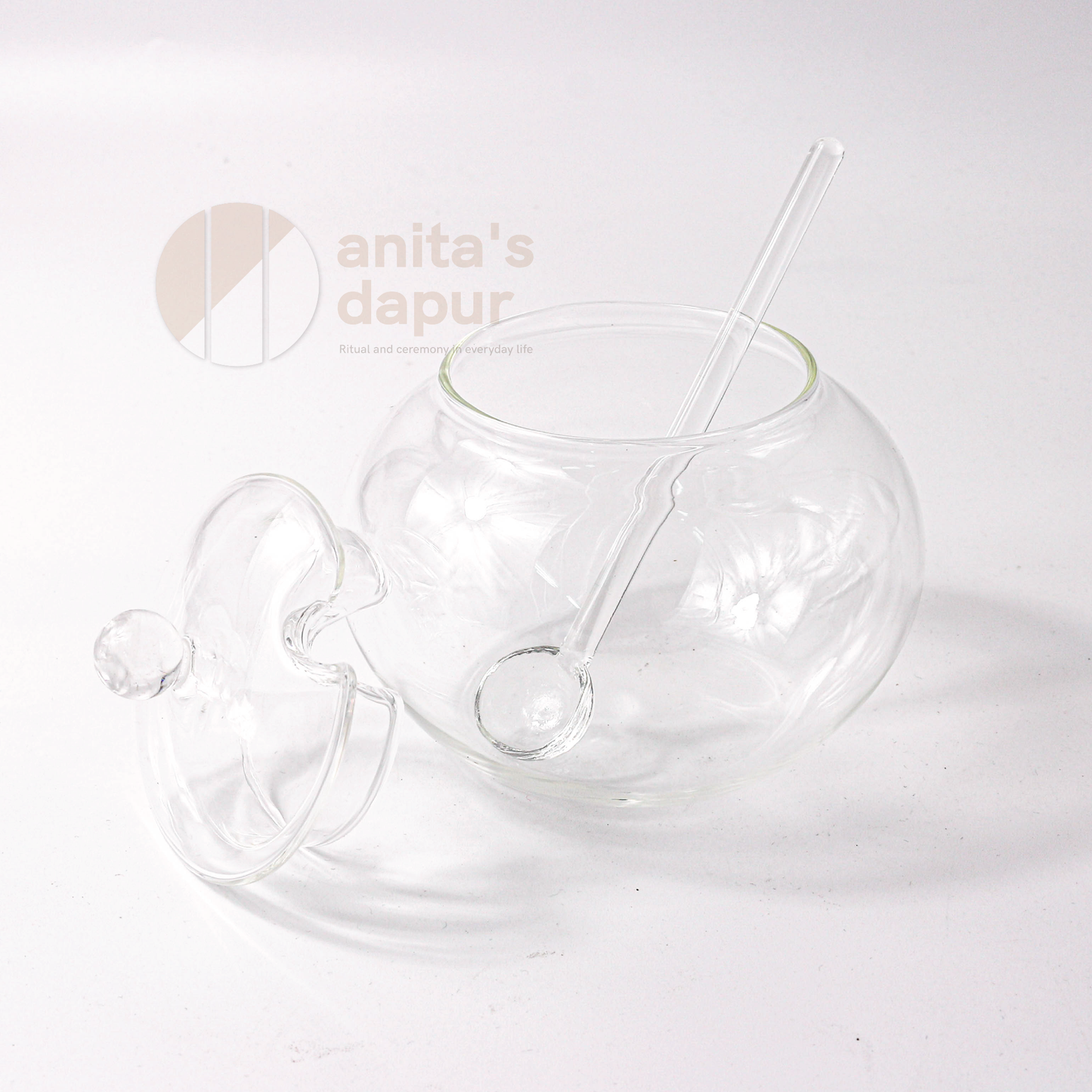Round Transparent Condiment Jar