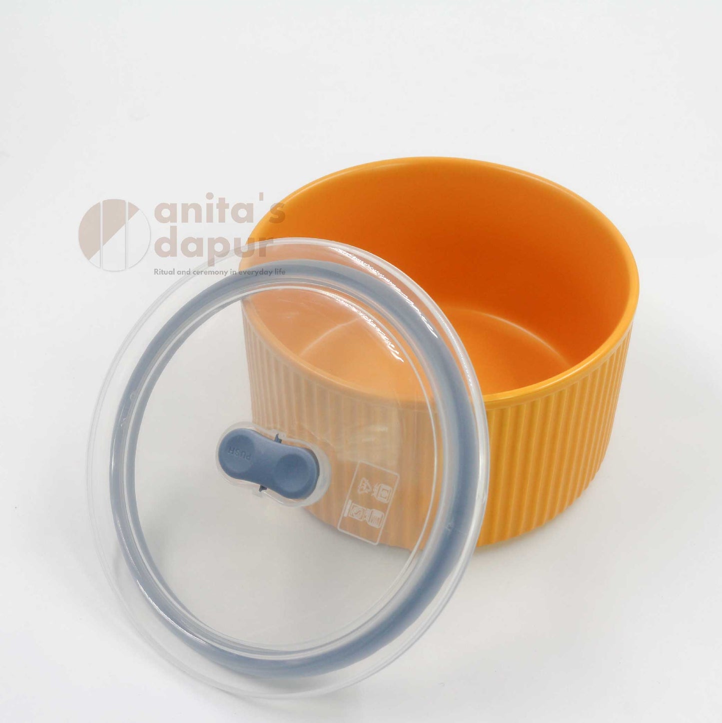 Yellow Fresh Keeping Bowl (5.9 inch and 6.7 inch)
