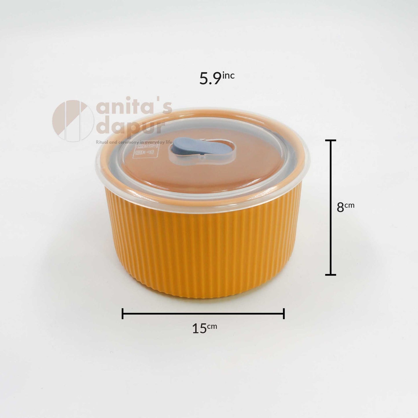 Yellow Fresh Keeping Bowl (5.9 inch and 6.7 inch)