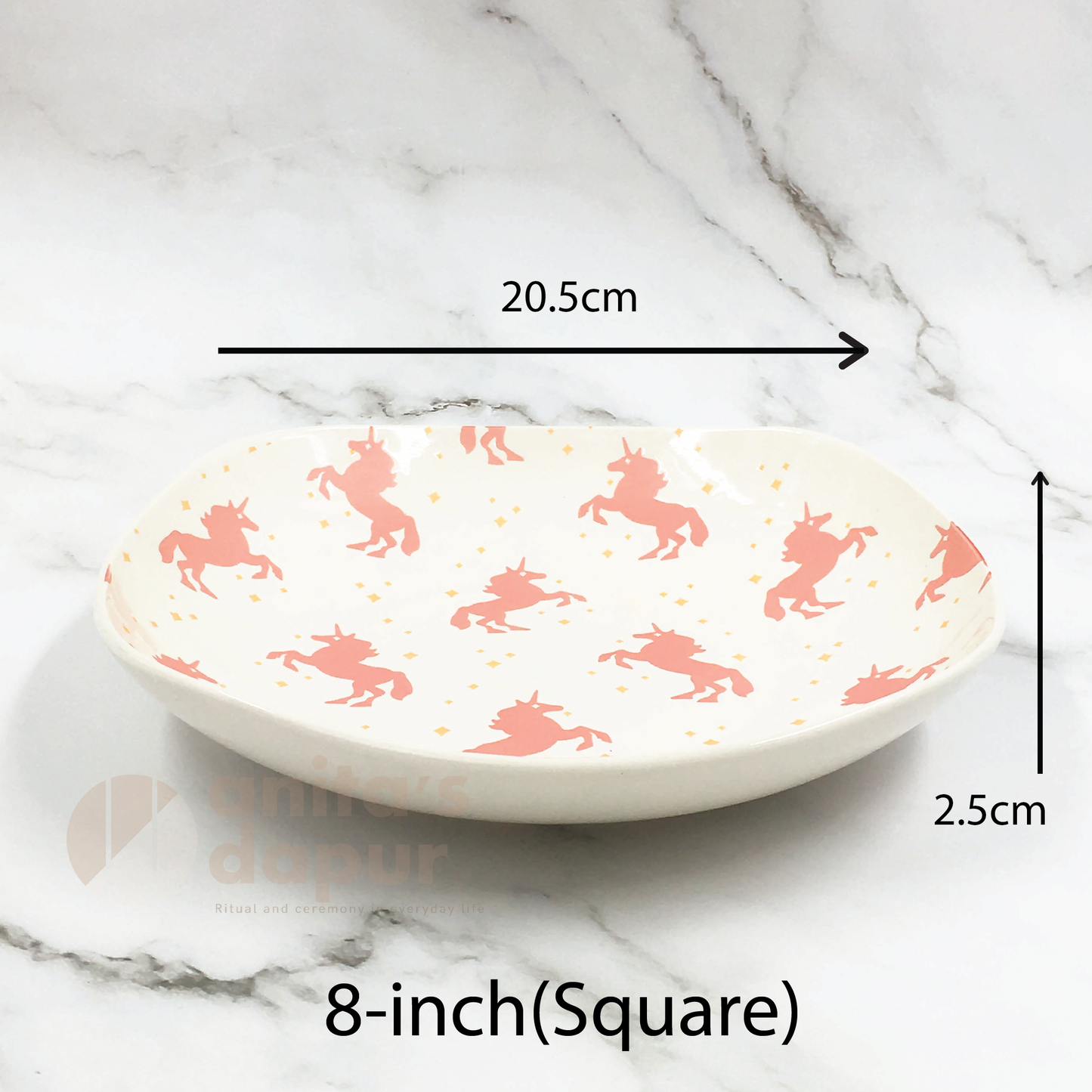 Unicorn Plate (8inch)