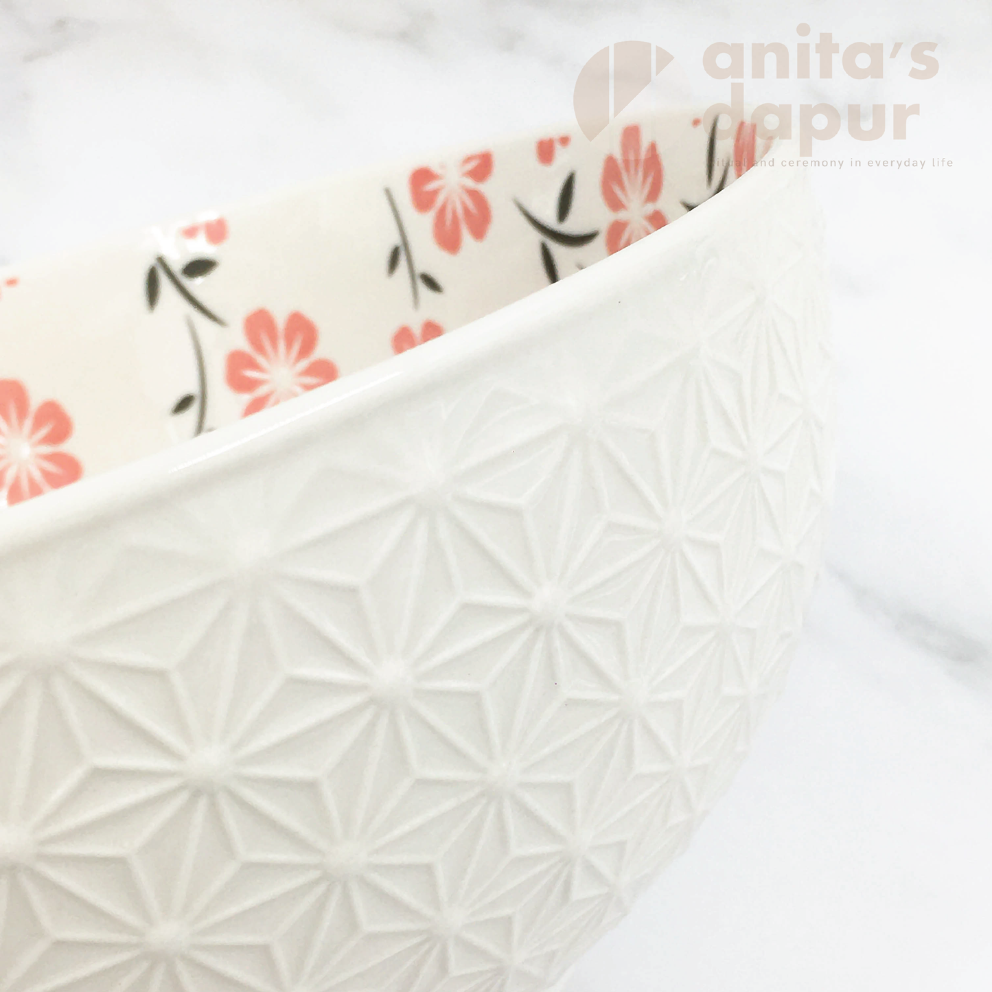 White Sakura Bowls (5inch , 6inch and 8inch)