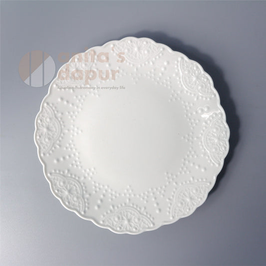 White Lace Plate (6inch , 8.5 inch)
